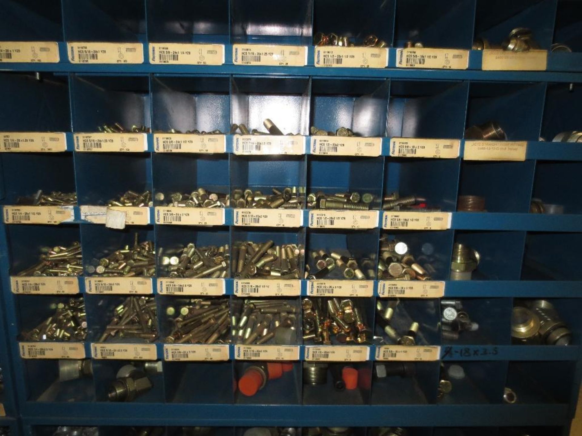 Three Compartment Bins Of Nuts, Bolts, Couplings - Image 3 of 4