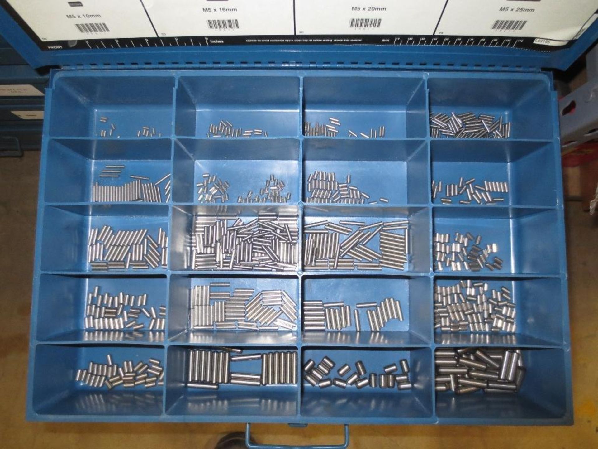 Two Five Drawer Compartment Cabinets With Misc. Contents Of Screws, Nuts, Washers - Image 8 of 10