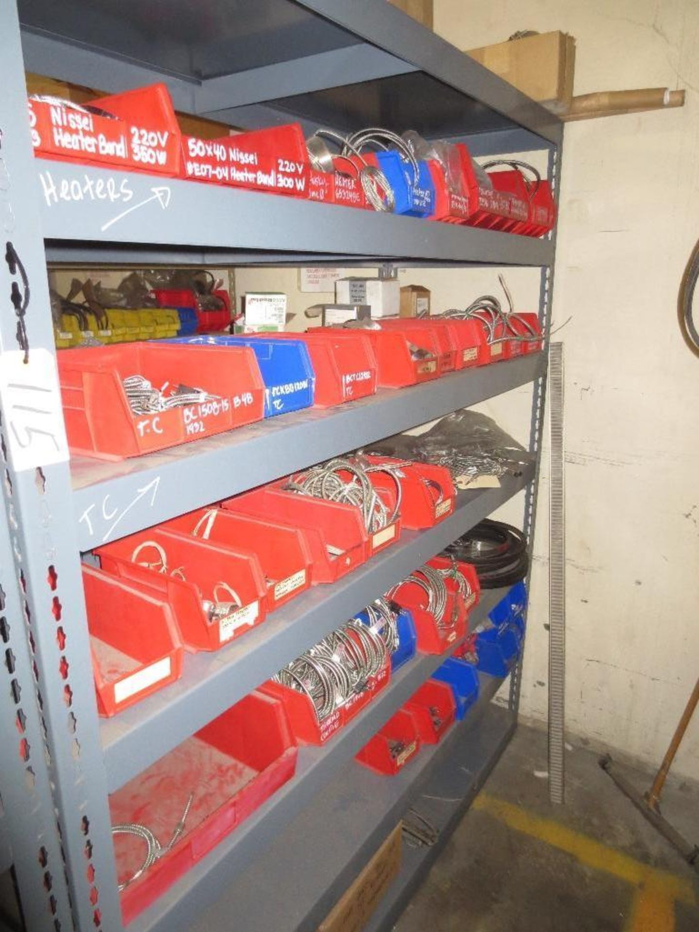 Shelf Plus Contents Of Heater Bands & Thermal Couplings