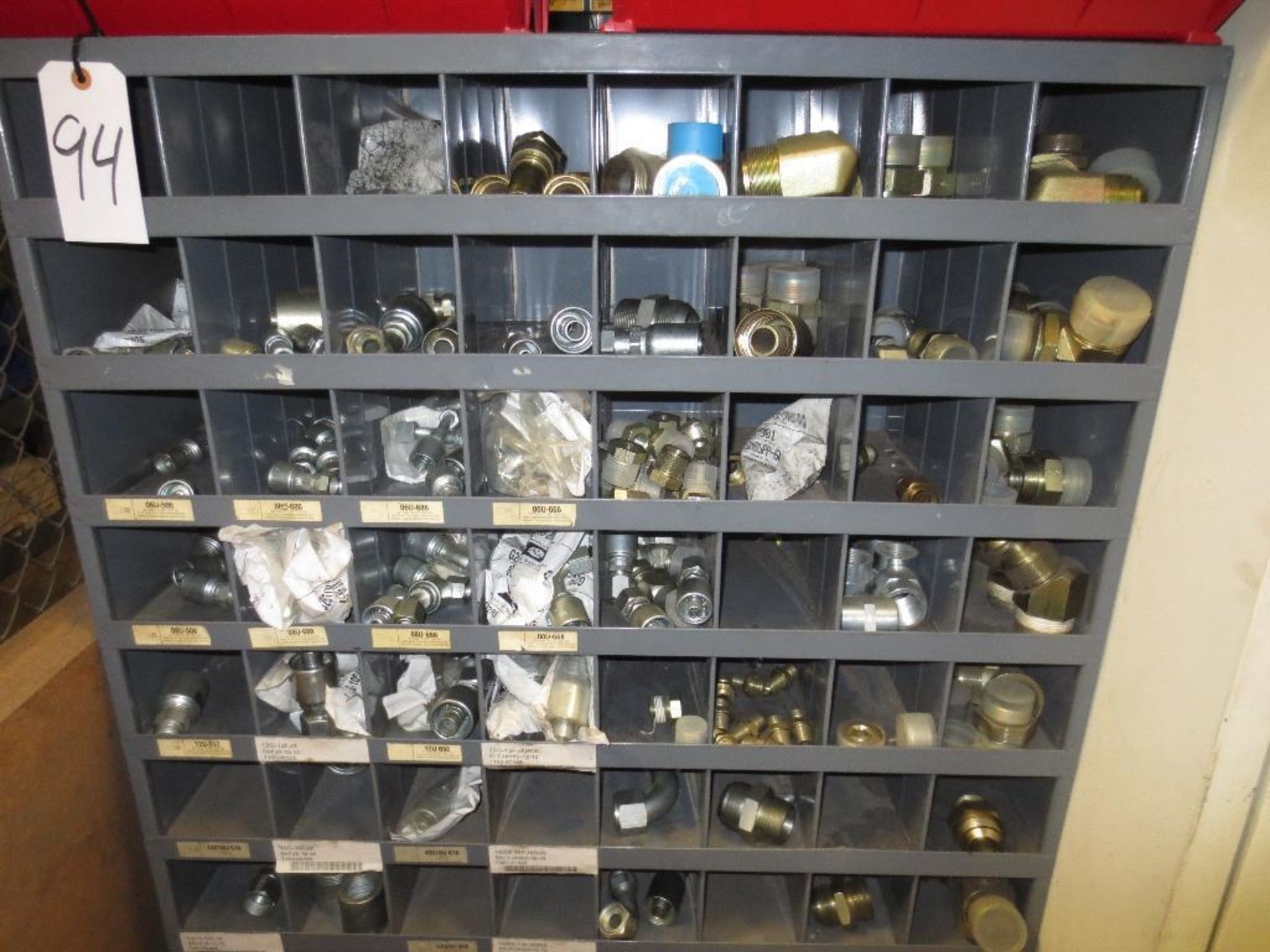 Crate, Bins & Bin Cabinet Of Pipe And Hose Connectors - Image 4 of 4