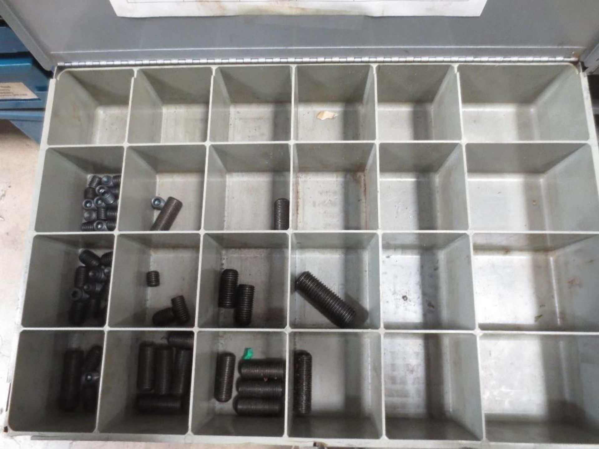 Six Four Drawer Compartment Cabinets With Misc. Contents Of Screws, Nuts, Bolts - Image 9 of 9