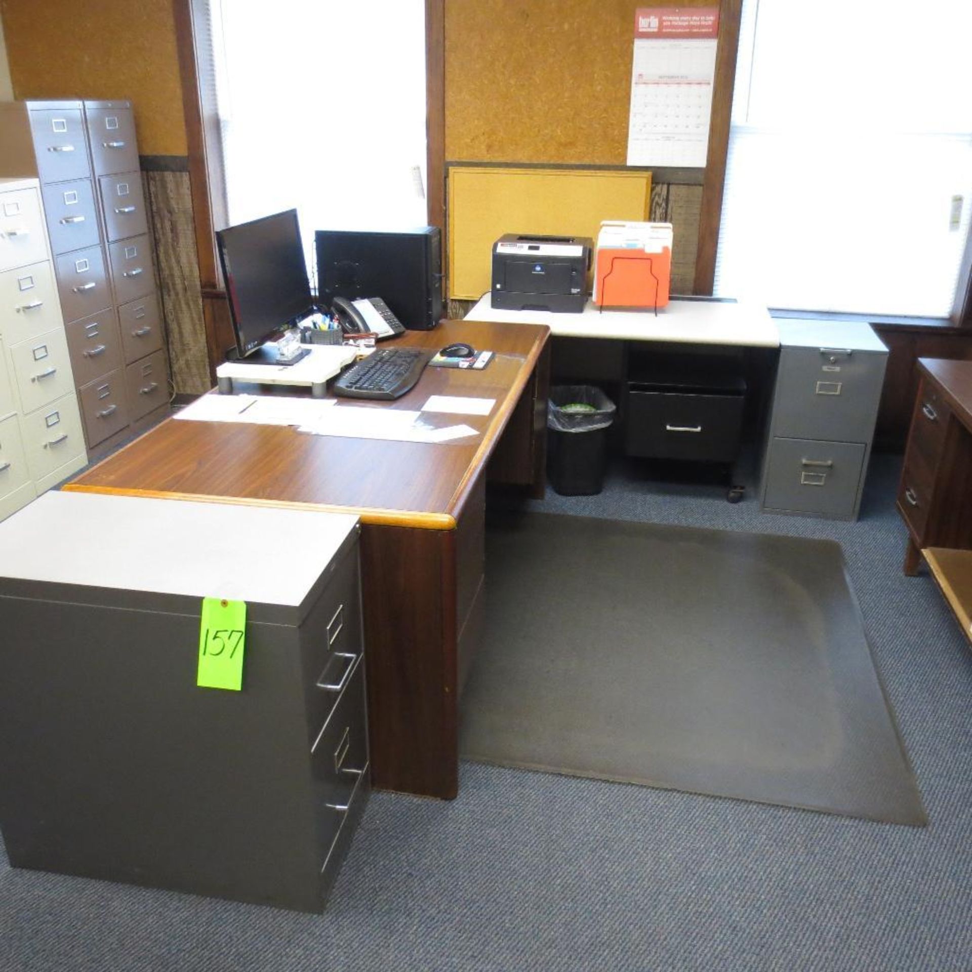 Desk and File Cabinets ( No Computer or Contents, Furniture only )