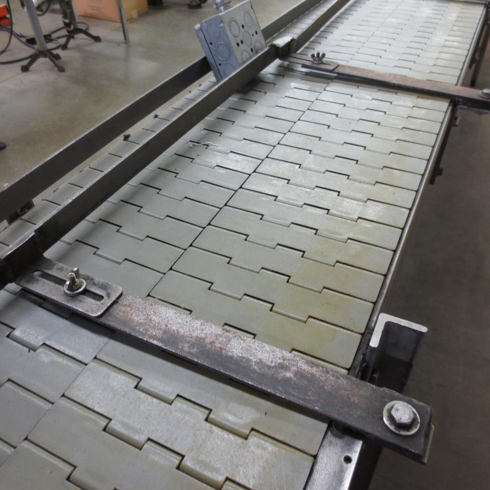 15" X 45' Dual Plastic Tab Belt Conveyor, Stainless Framework - Image 2 of 7