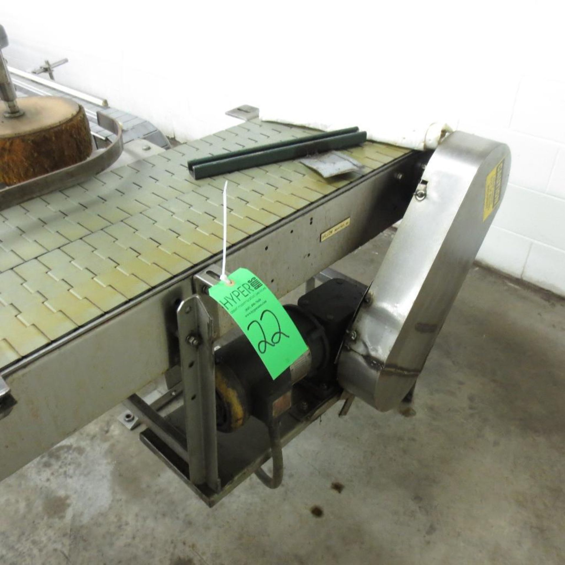 15" X 45' Dual Plastic Tab Belt Conveyor, Stainless Framework - Image 7 of 7