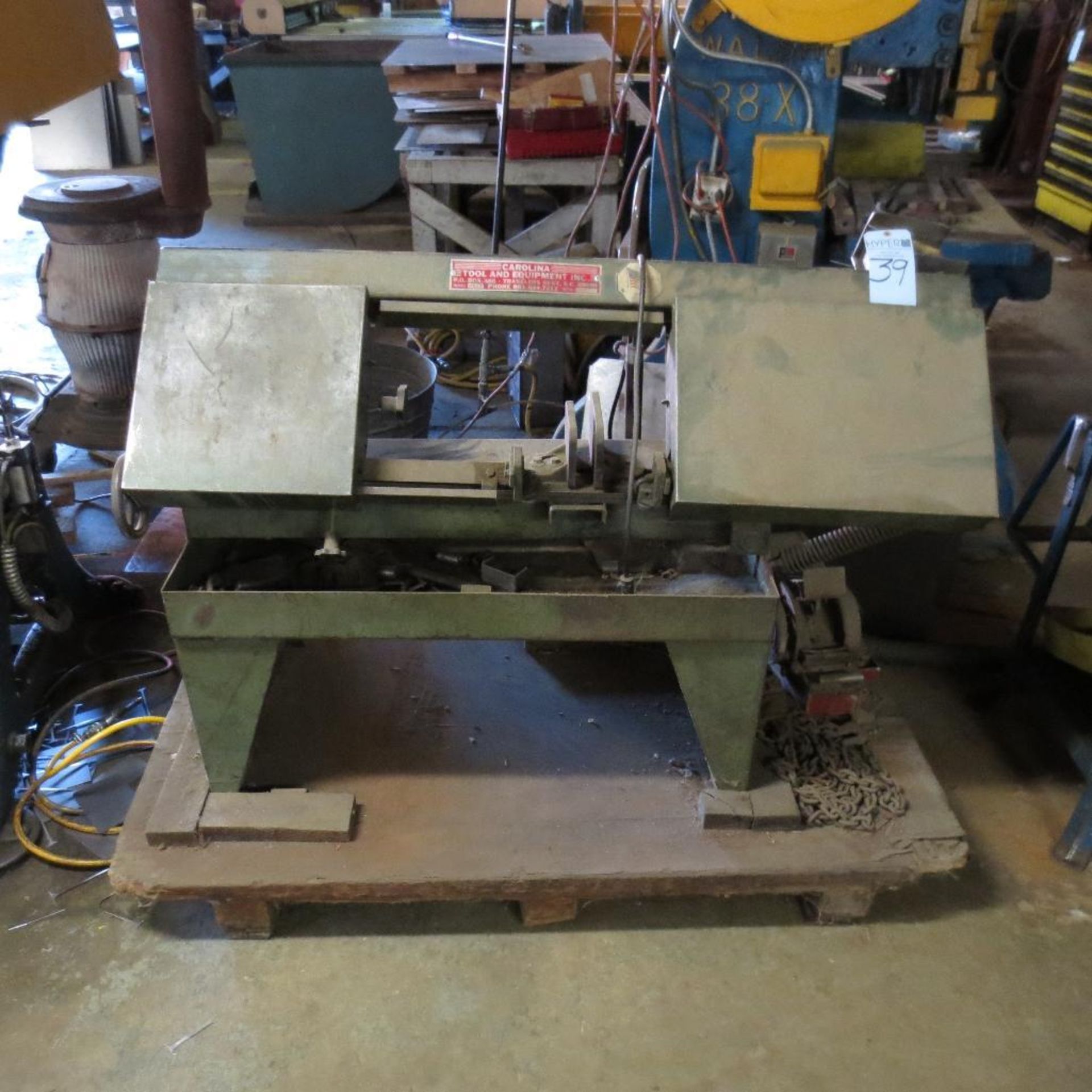 Carolina Model HD10 Horizontal Band Saw, S/N HD105652