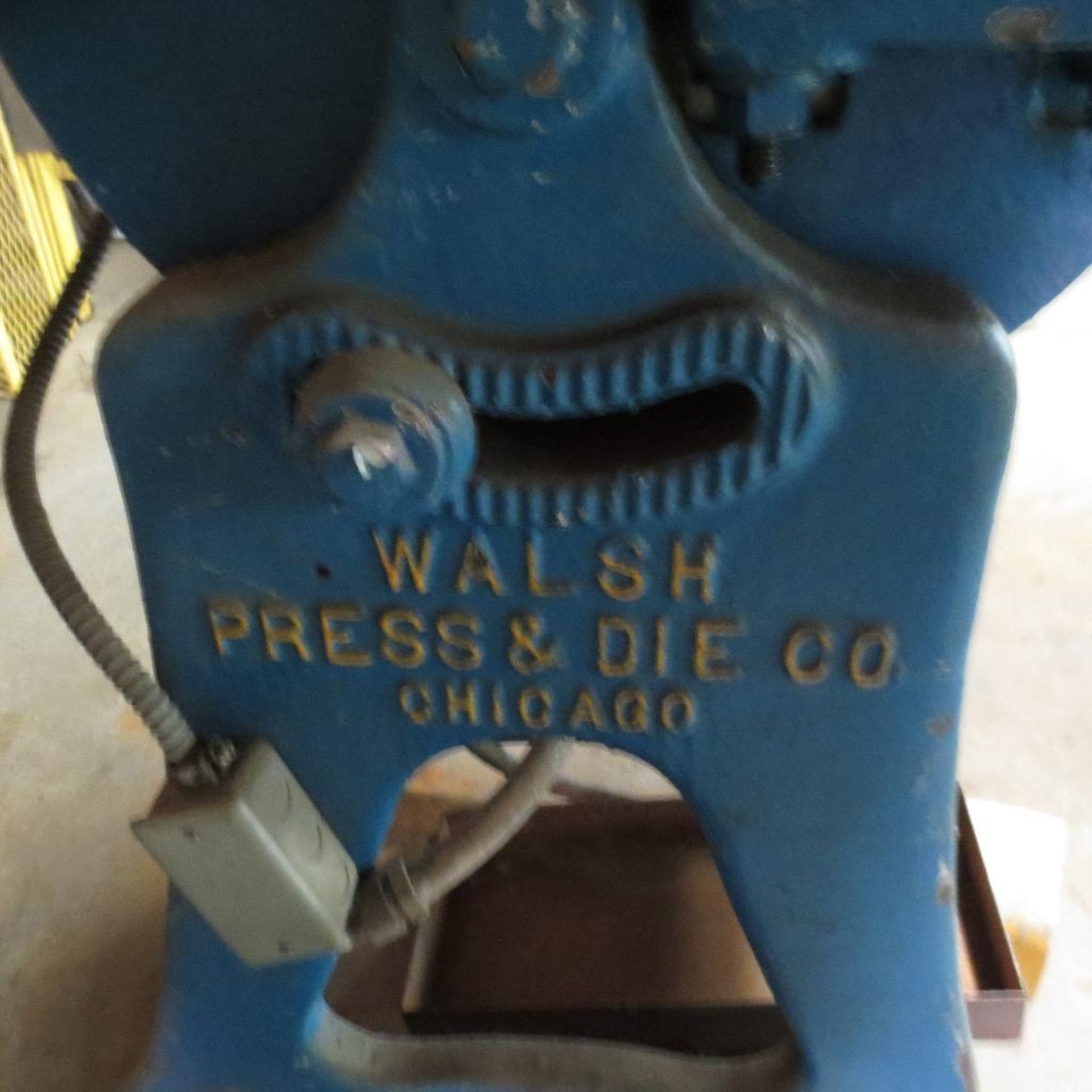 Walsh #12 OBI Punch Press, Standard motor drive, S/N 11602 - Image 5 of 5