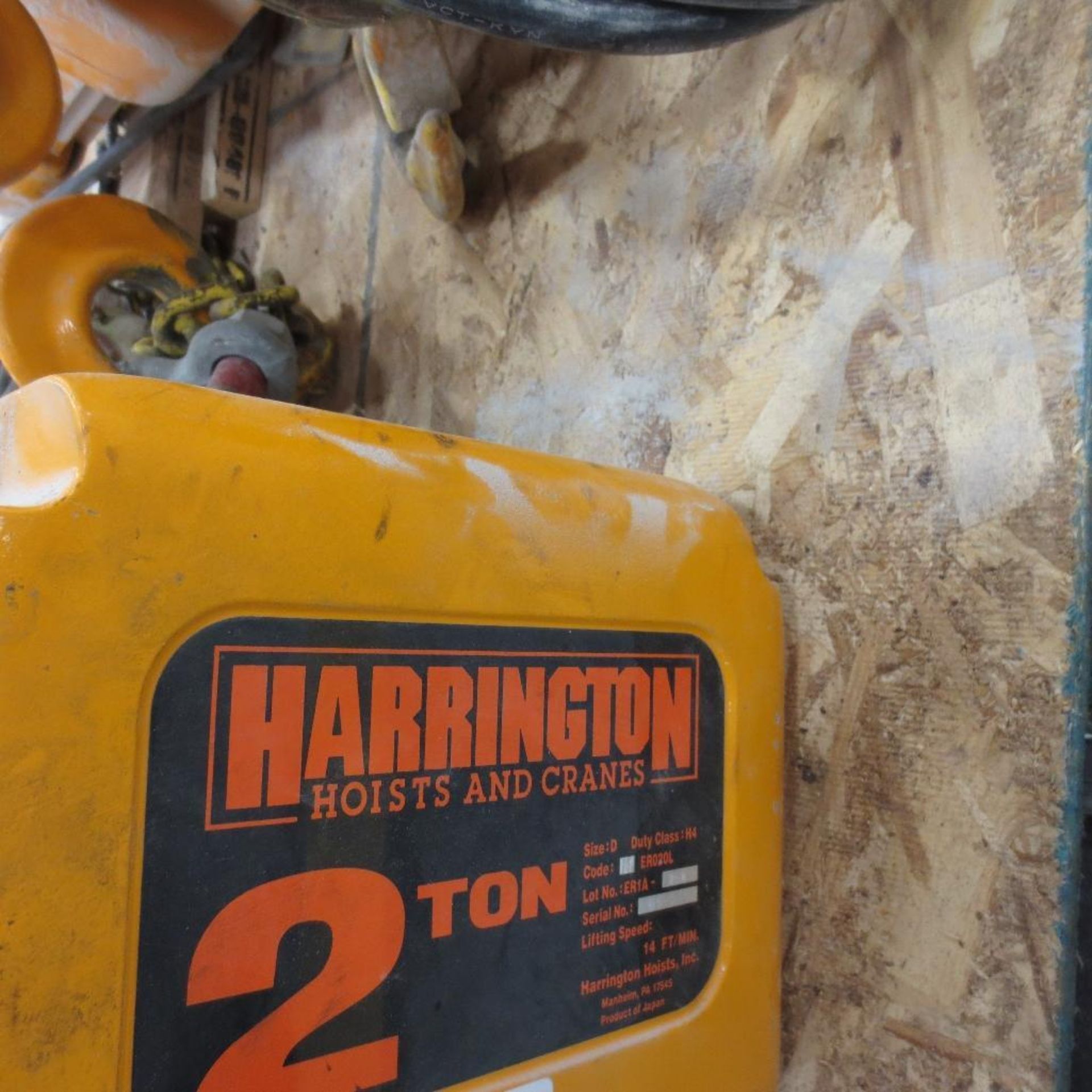 Harrington 2 Ton Electrical Hoist, 460V - Image 2 of 3