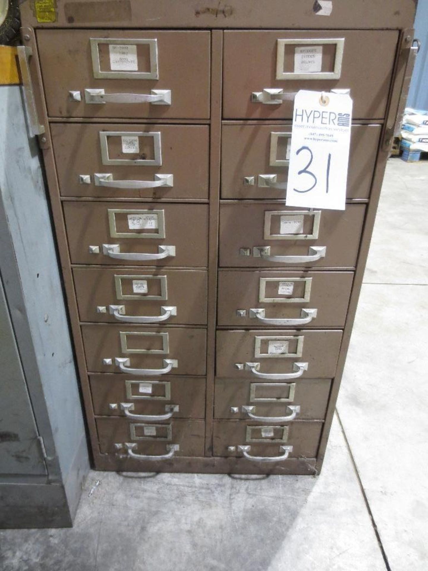 Parts Cabinet with Various Electrical Components