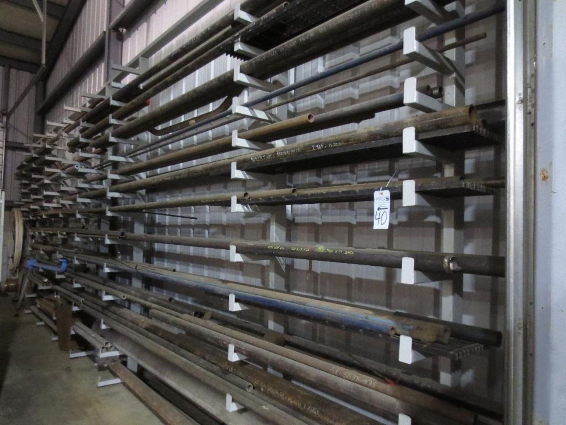 Large Quantity of Steel Pipe, Rack Not Included