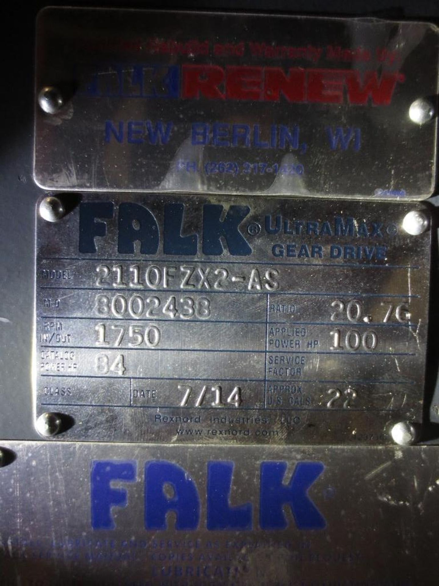 Falk Gear Drive M/N 2110FZX2-AS - Image 5 of 6