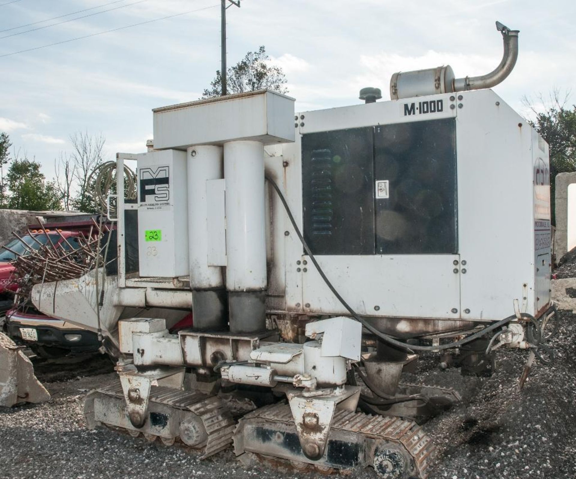 2002 Miller Formles Model M1000 Curb & Gutter Machine; Right Hand, 12: Track Shoes, All Automatic Sy