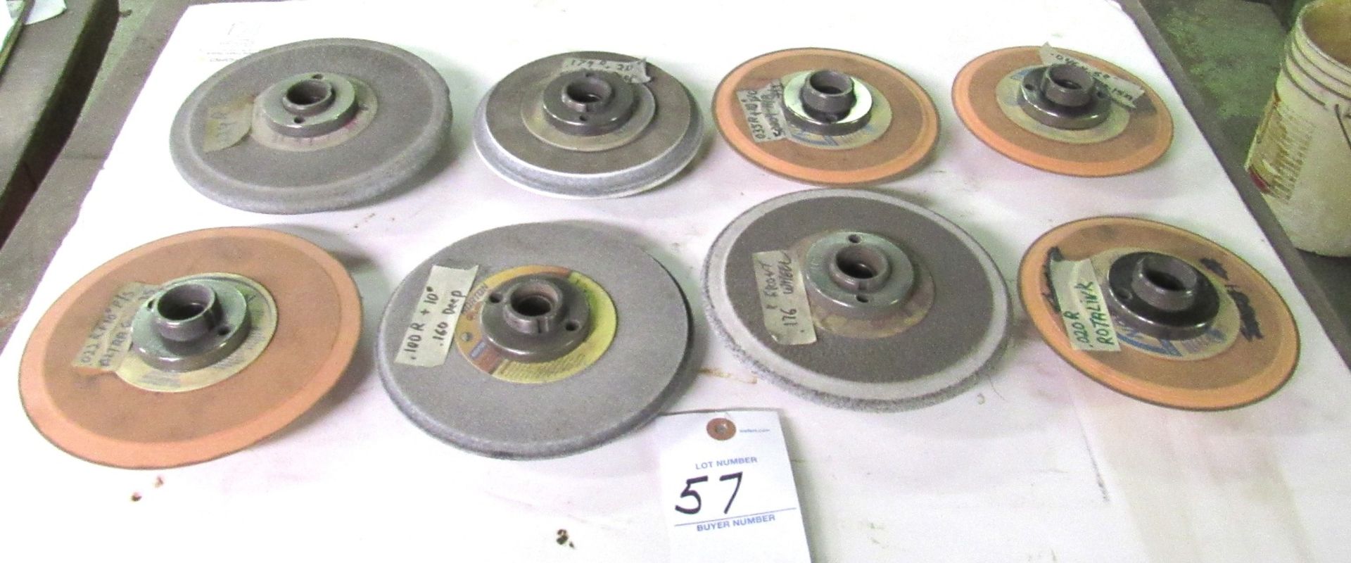 8- Grinding Wheel Hubs w/ Grinding Wheel