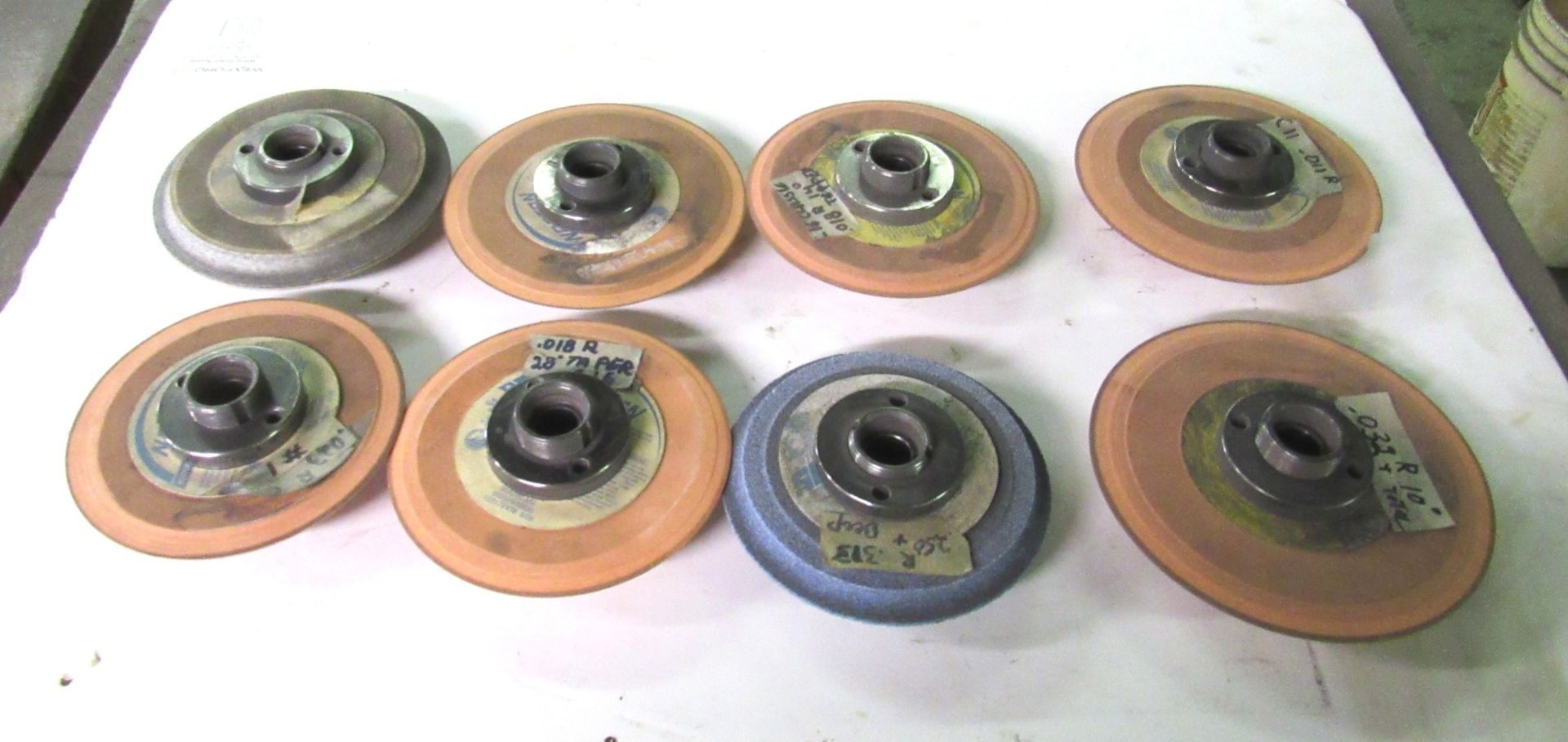 8- Grinding Wheel Hubs w/ Grinding Wheel