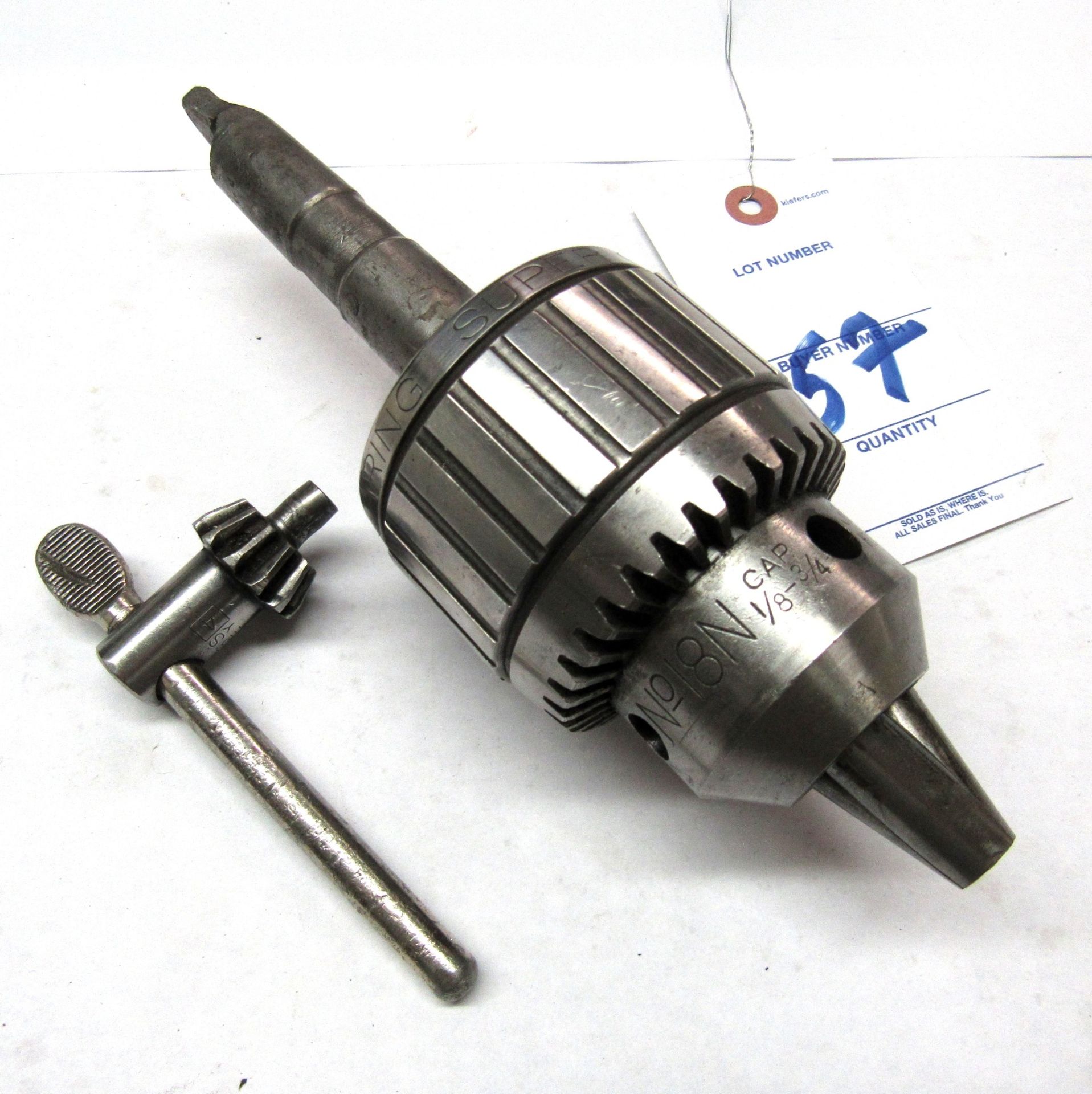 Jacobs No.18N 1/8"- 3/4" Super Ball Bearing Drill Chuck