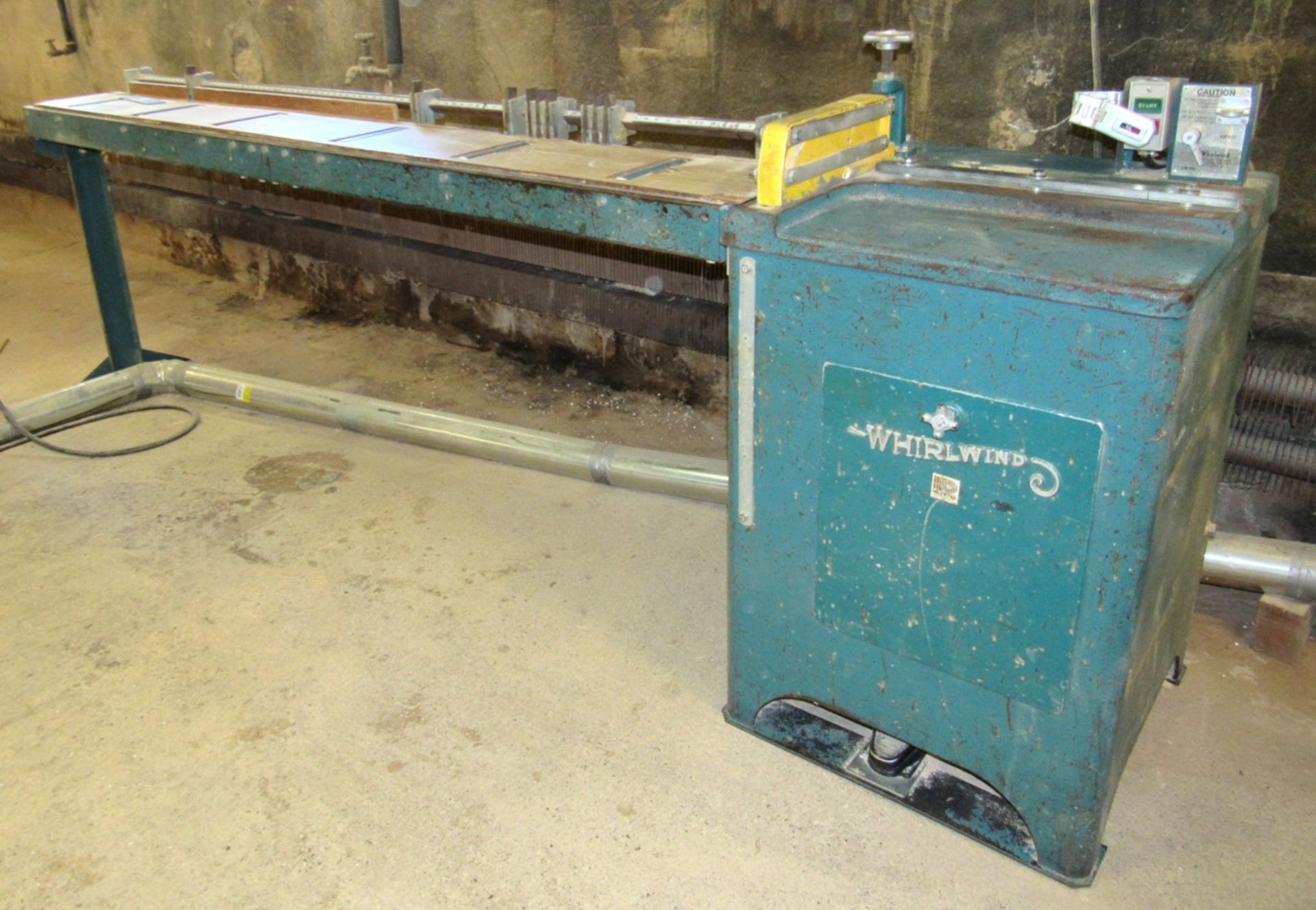 Whirlwind Mod.1000L Semi-Automatic Cut Off Saw - S/N 1129S49L, Roller Infeed Table