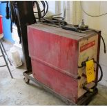CANADIAN OXYGEN LTD. MIGMATIC 35 DC WELDER WITH CART, CABLES, WIRE FEED AND GUN