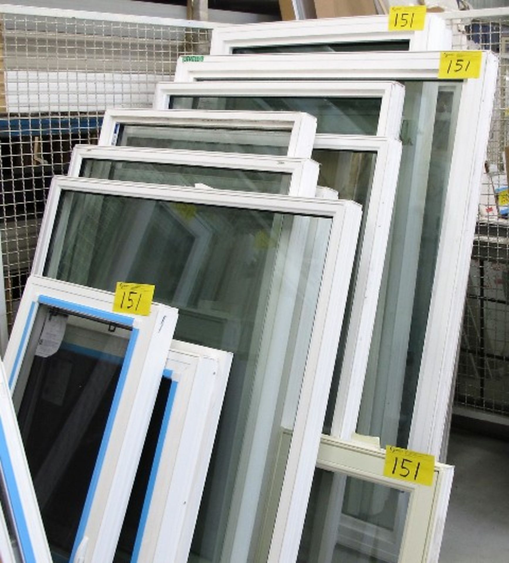 LOT OF ASSORTED DOUBLE HUNG, DOUBLE SLIDER PICTURE AND CASEMENT WINDOWS (17 PIECES)