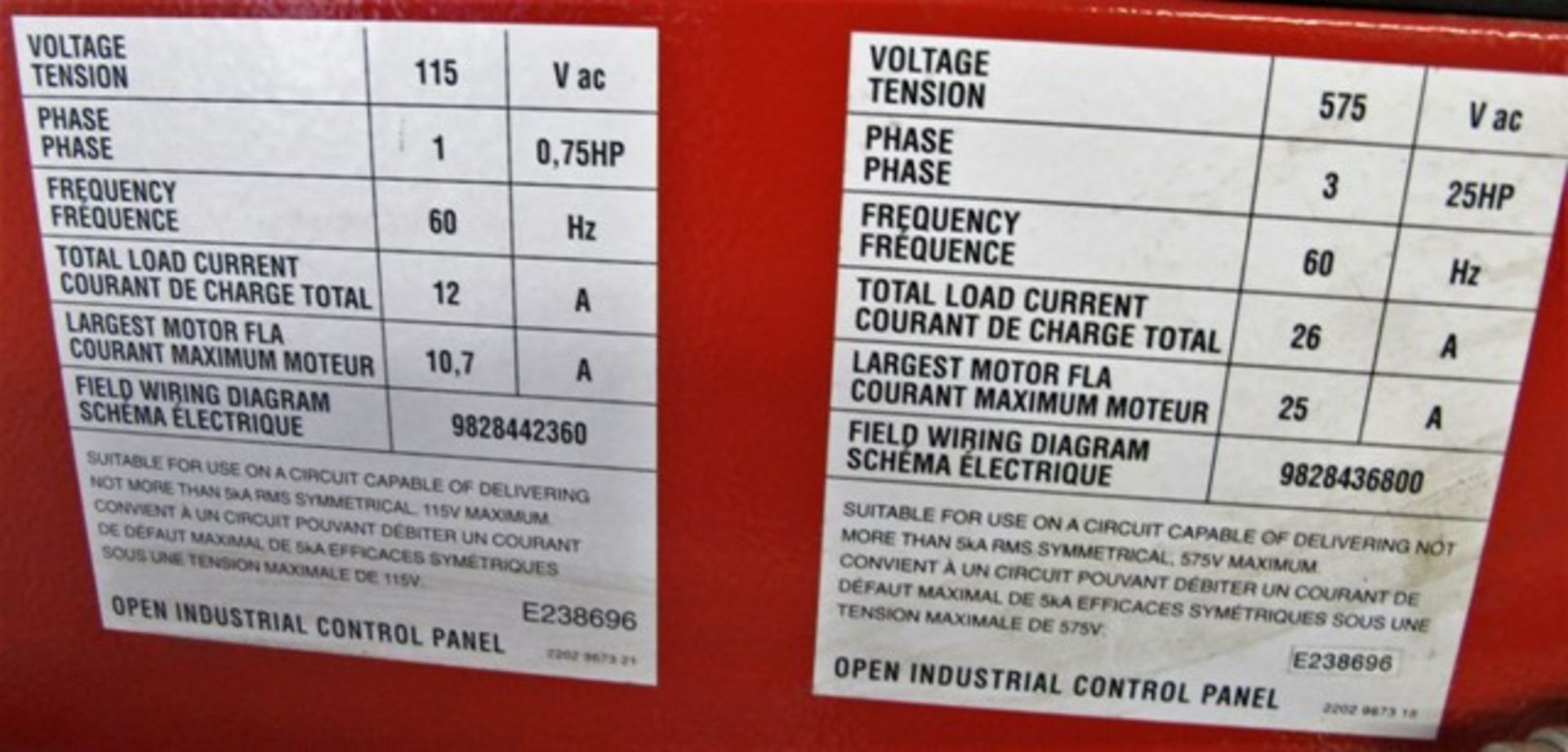 EPN CHICAGO PNEUMATICS, QRS 25 UL COMPRESSOR, 25 HP, S/N CAI587959 W/ES3000 DIGITAL READOUT - Image 3 of 5