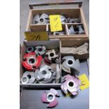 LOT OF ASST. ROUTER TOOLING, CUTTING BLADES, ETC.