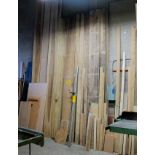 LOT OF ASST. WOOD PLANKS, OFFCUTS, ETC.