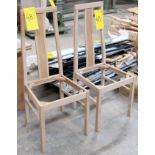 LOT OF (2) MATCHING UNFINISHED WOODEN DINING CHAIRS