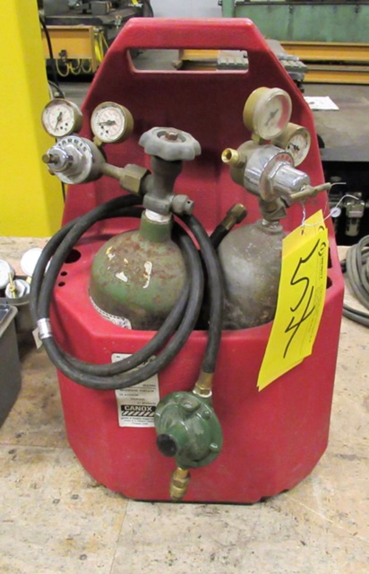 CANOX ACETYLENE TANK & GAUGES