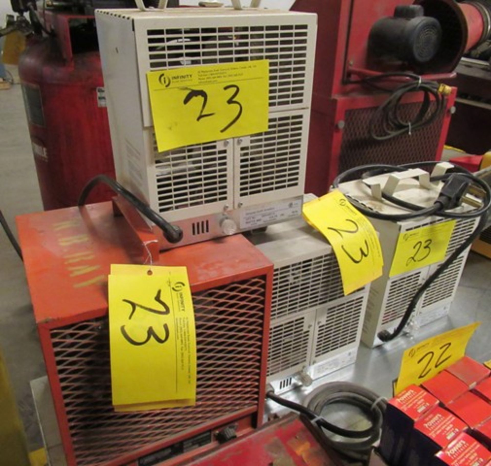 LOT 4 ASST. CHROMALOX HFC-4800-1 4,800W, 3-CIMPLEX DCH-4831A 4,800W HEATERS