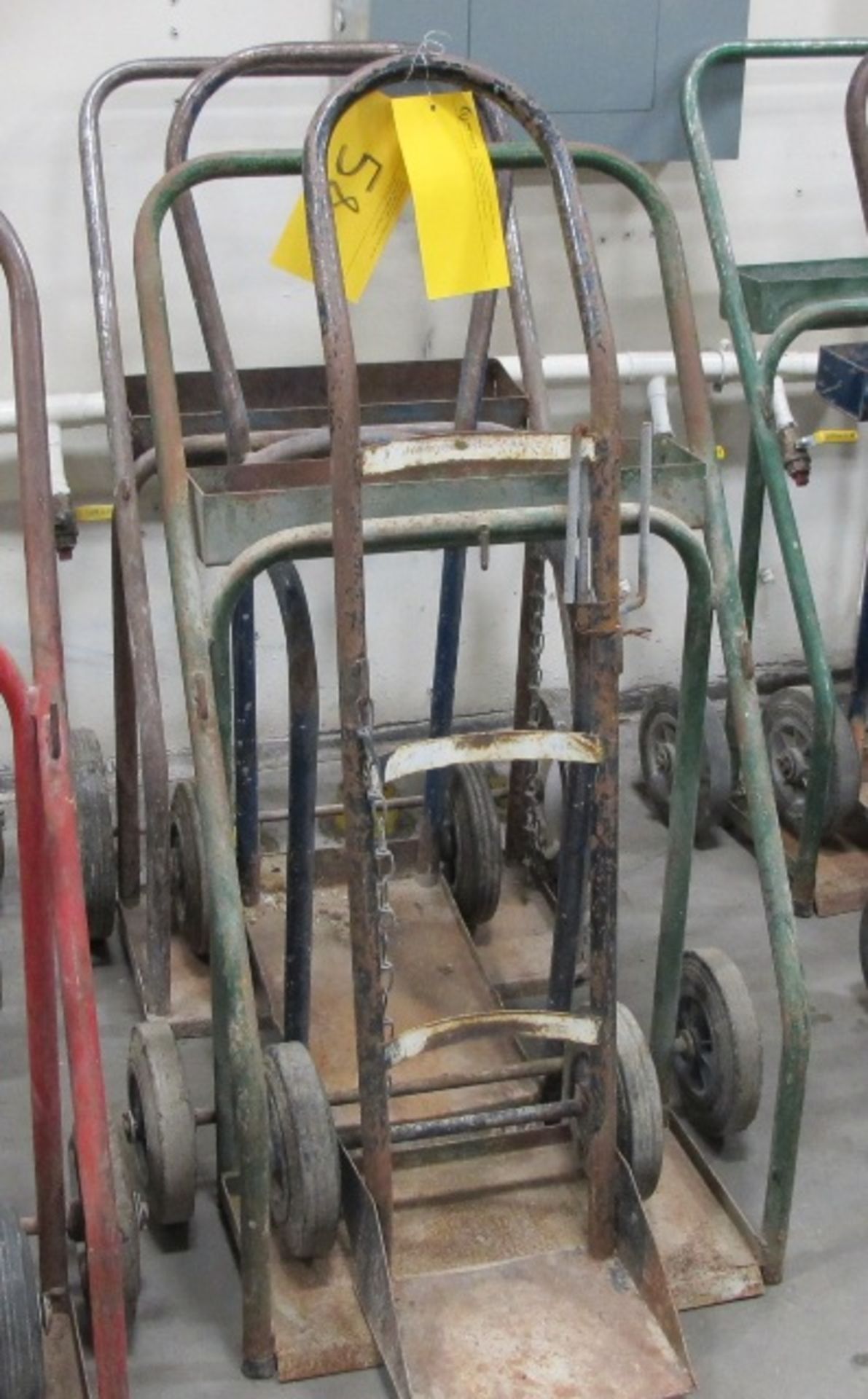 LOT OF 4 ASSORTED ACETYLENE CARTS