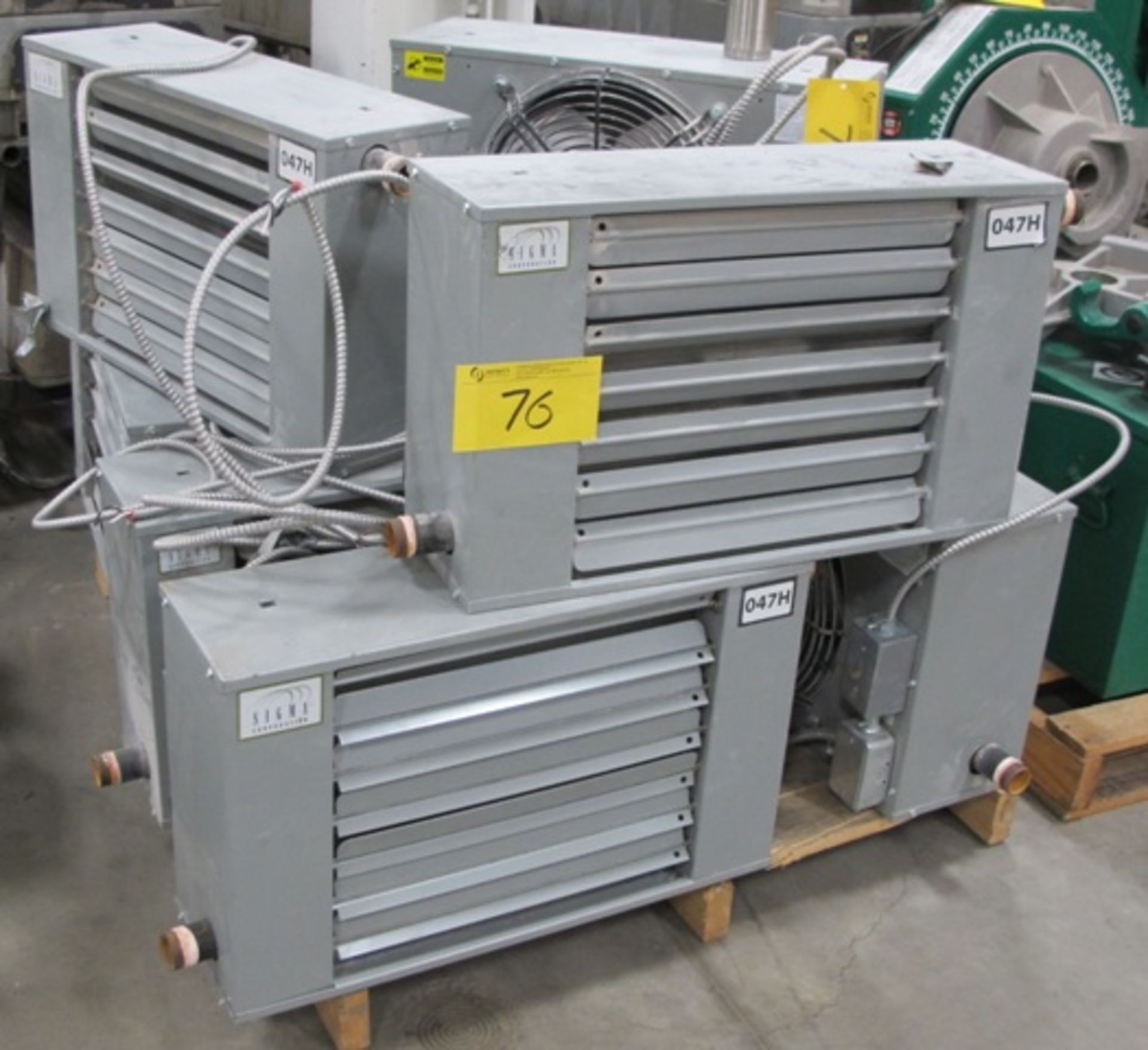 LOT OF 8 SIGMA CORP ELECTRIC WAREHOUSE HEATERS