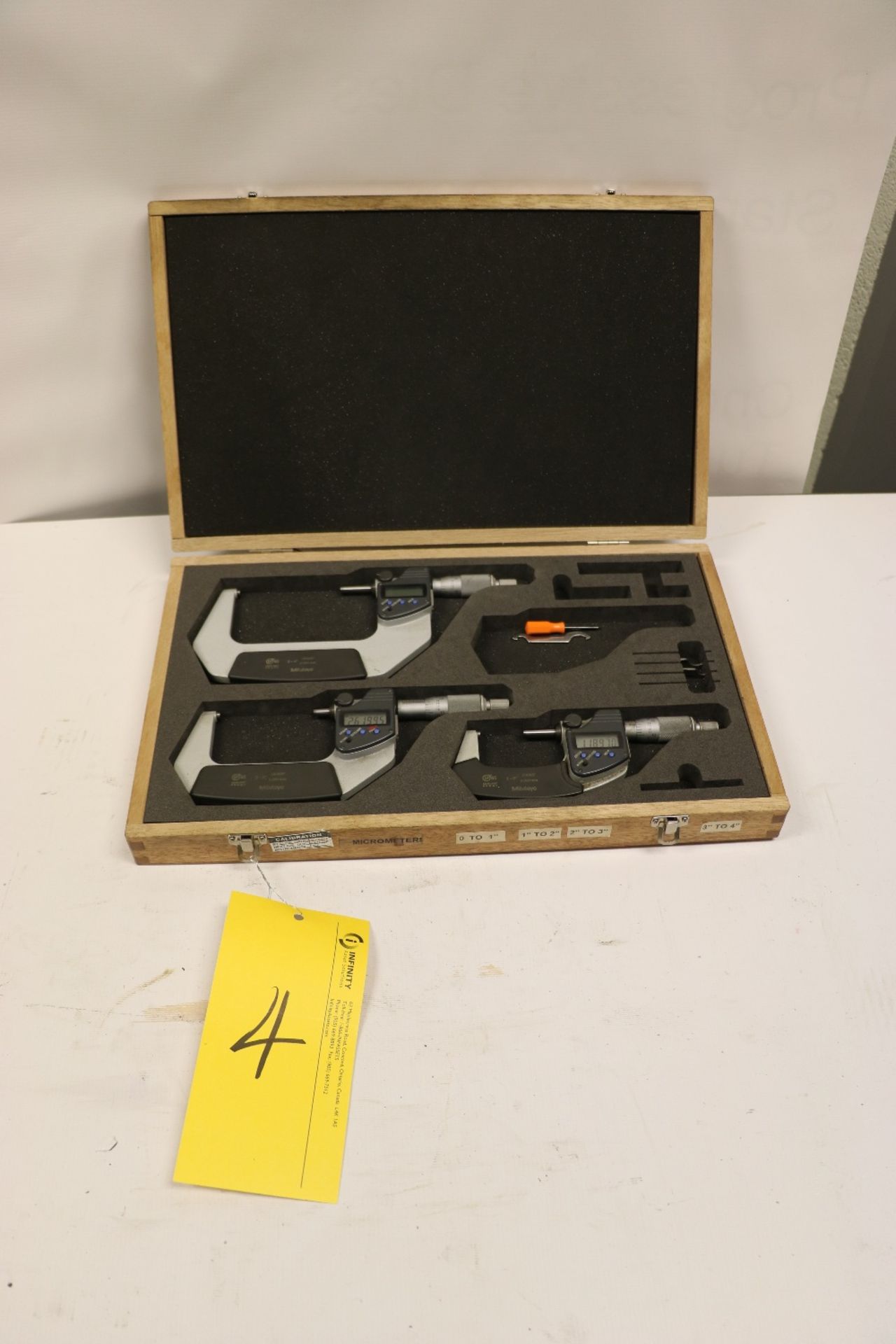 Mitutoyo Micrometers - Digital, MM & Inches Adjustable- fine variations 1-2" , 2-3" , 3-4"