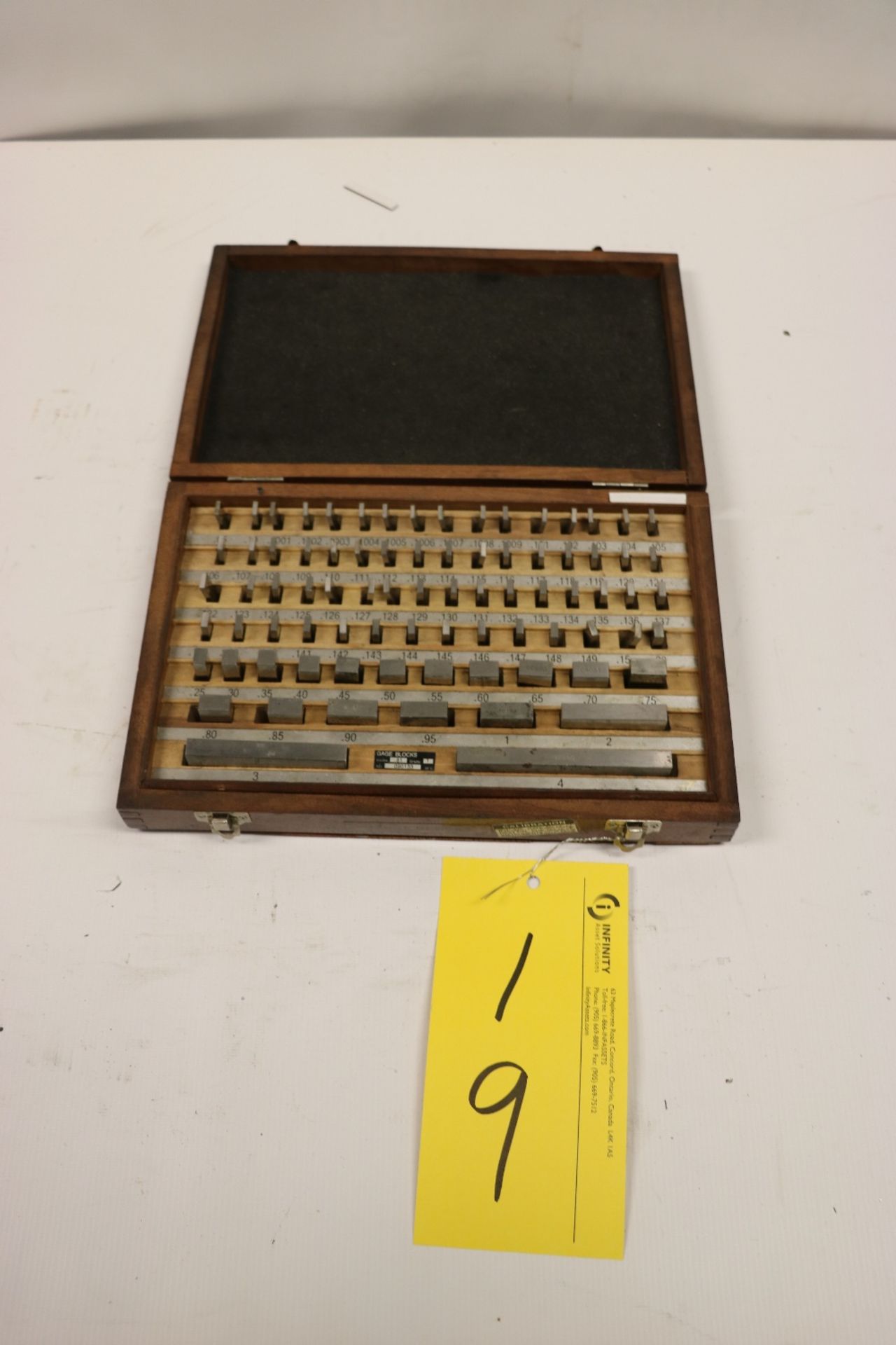 Slip Gauge Box, 0.05" - 1.000"