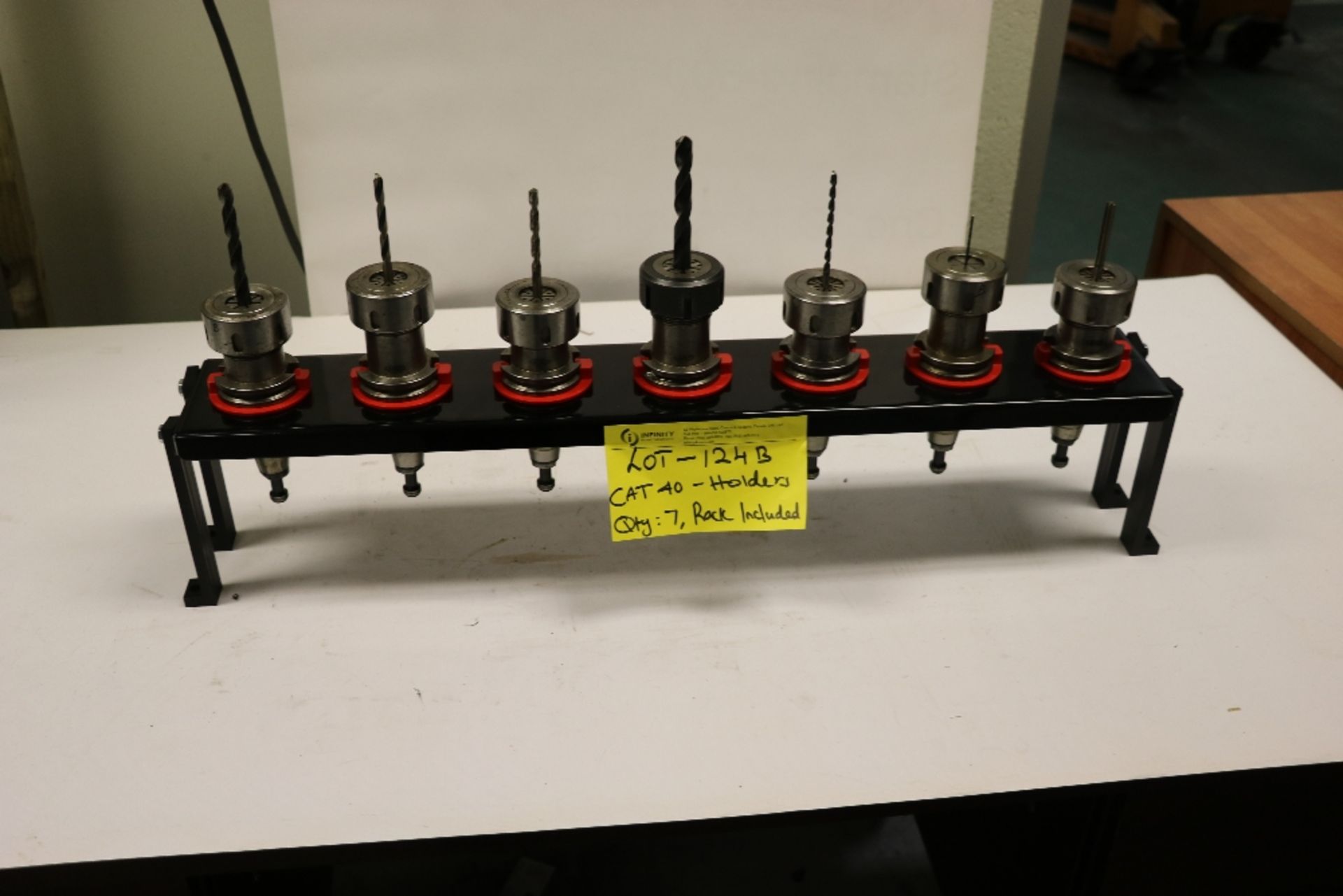 CAT 40 Tool holders with rack