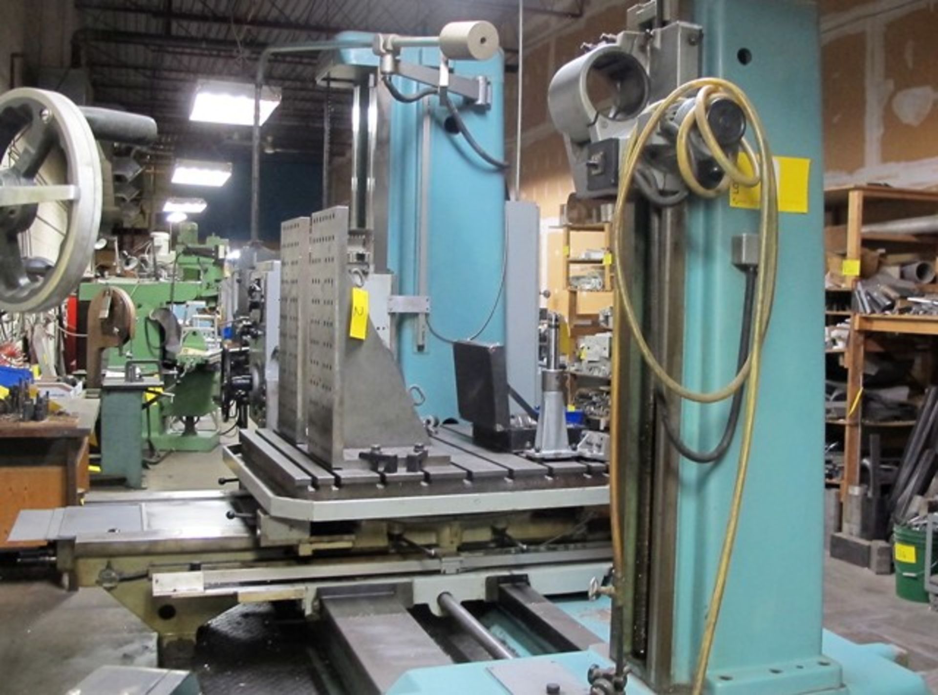TOS MOD W100A TABLE TYPE HORIZONTAL BORING MILL W/TOS MOD FP40/100 AXIS ATTACHMENT, BORING BAR - Image 2 of 21