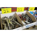 ASSORTED VICE GRIPS, PLIERS, WRENCHES (3 BOXES)
