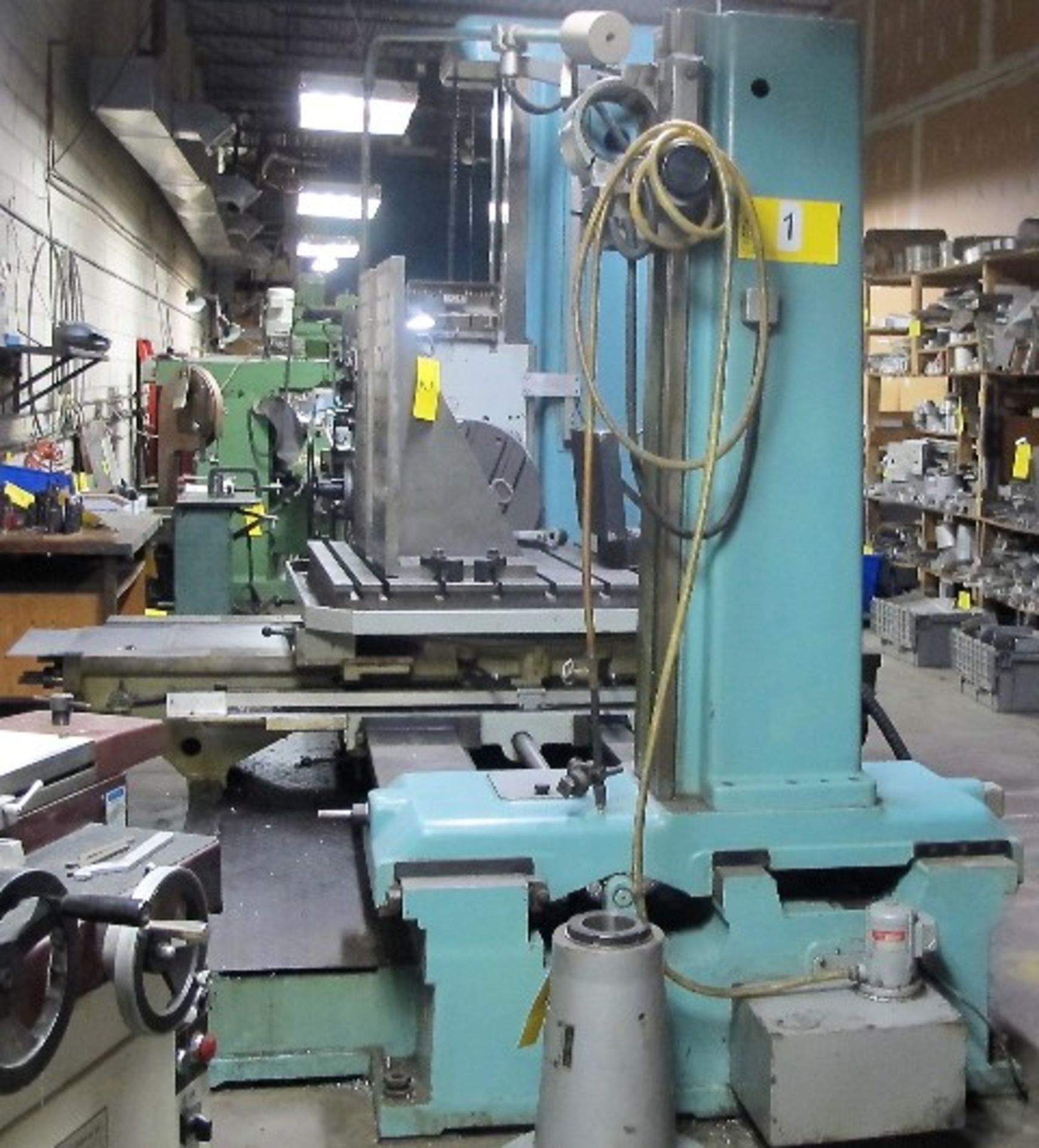 TOS MOD W100A TABLE TYPE HORIZONTAL BORING MILL W/TOS MOD FP40/100 AXIS ATTACHMENT, BORING BAR - Image 9 of 21