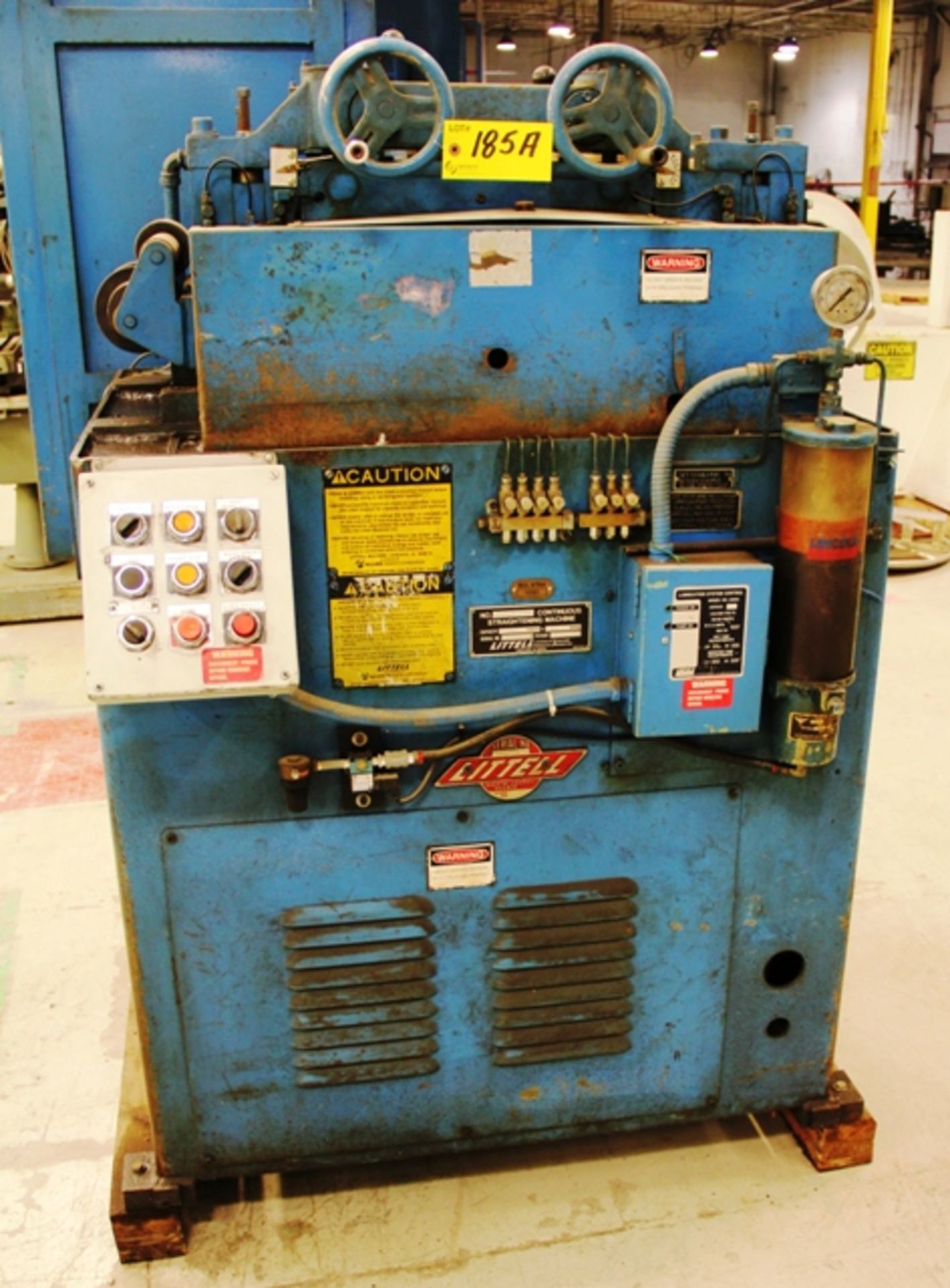 LITTELL 212LAM 17PD CONTINUOUS STRAIGHTENING MACHINE, .025 THICK, 12" WIDE CAPACITY S/N: 90388-91