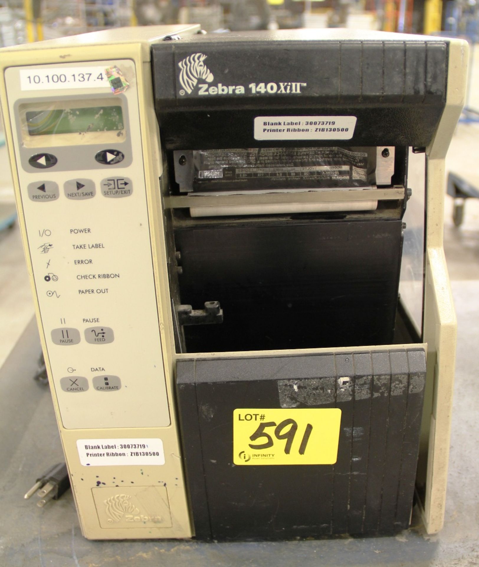 ZEBRA 140XI III PLUS LABEL PRINTER