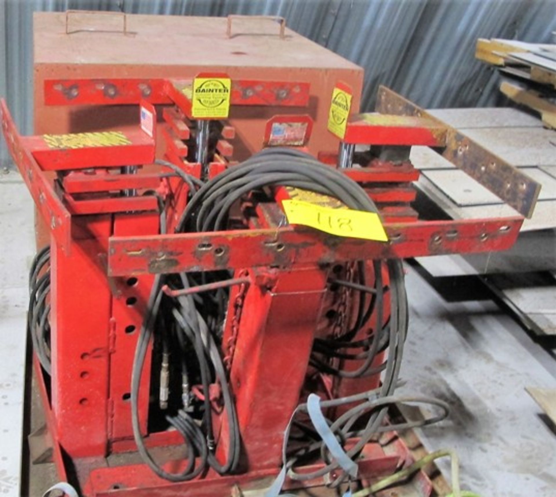 BAINTER HYDRAULIC GRAIN BIN JACKING (INCL HONDA GX390 GAS POWERED DRIVE CART W/(4) HYDRAULIC JACKS - Image 10 of 17