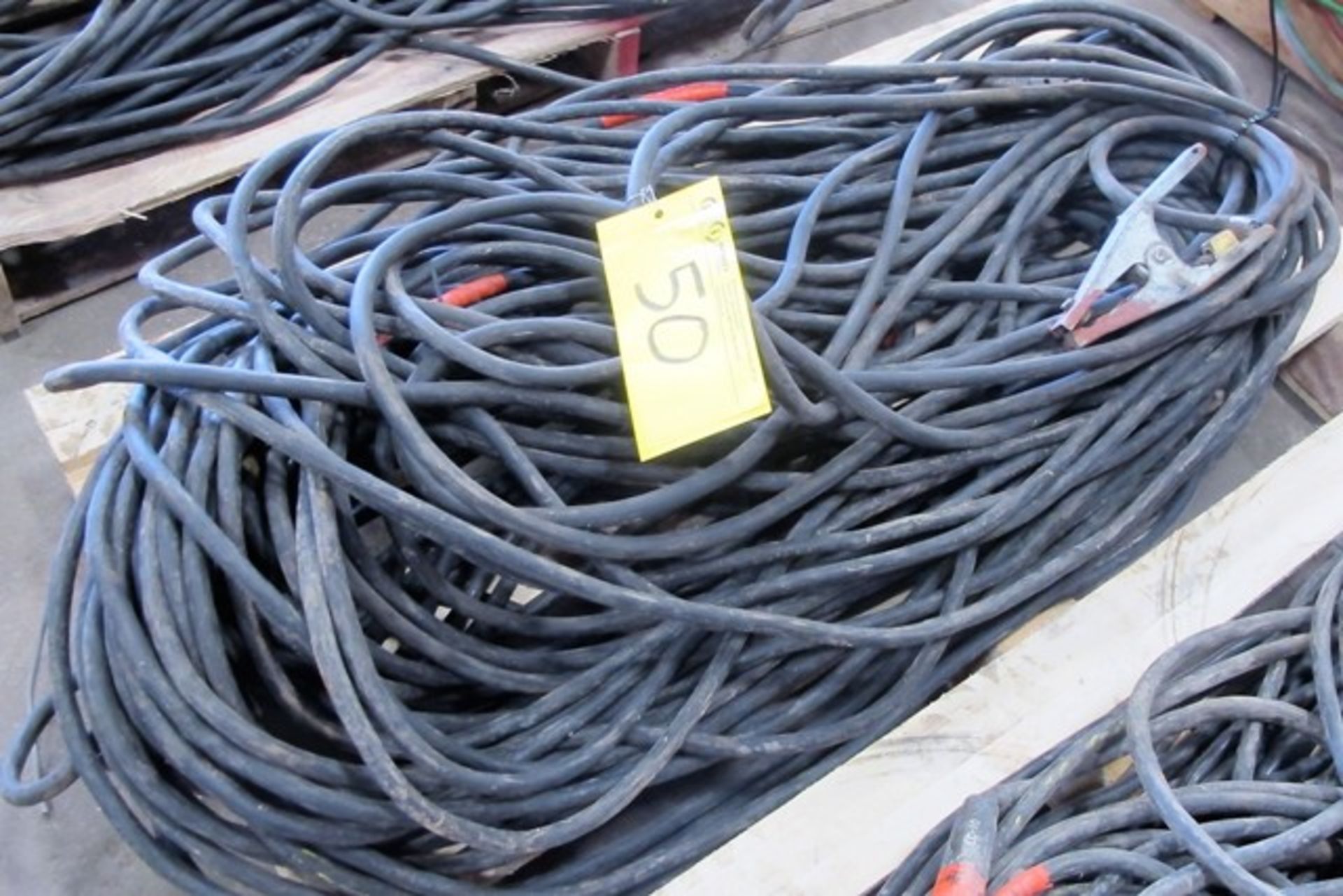 LOT OF (2) WELDING CABLES
