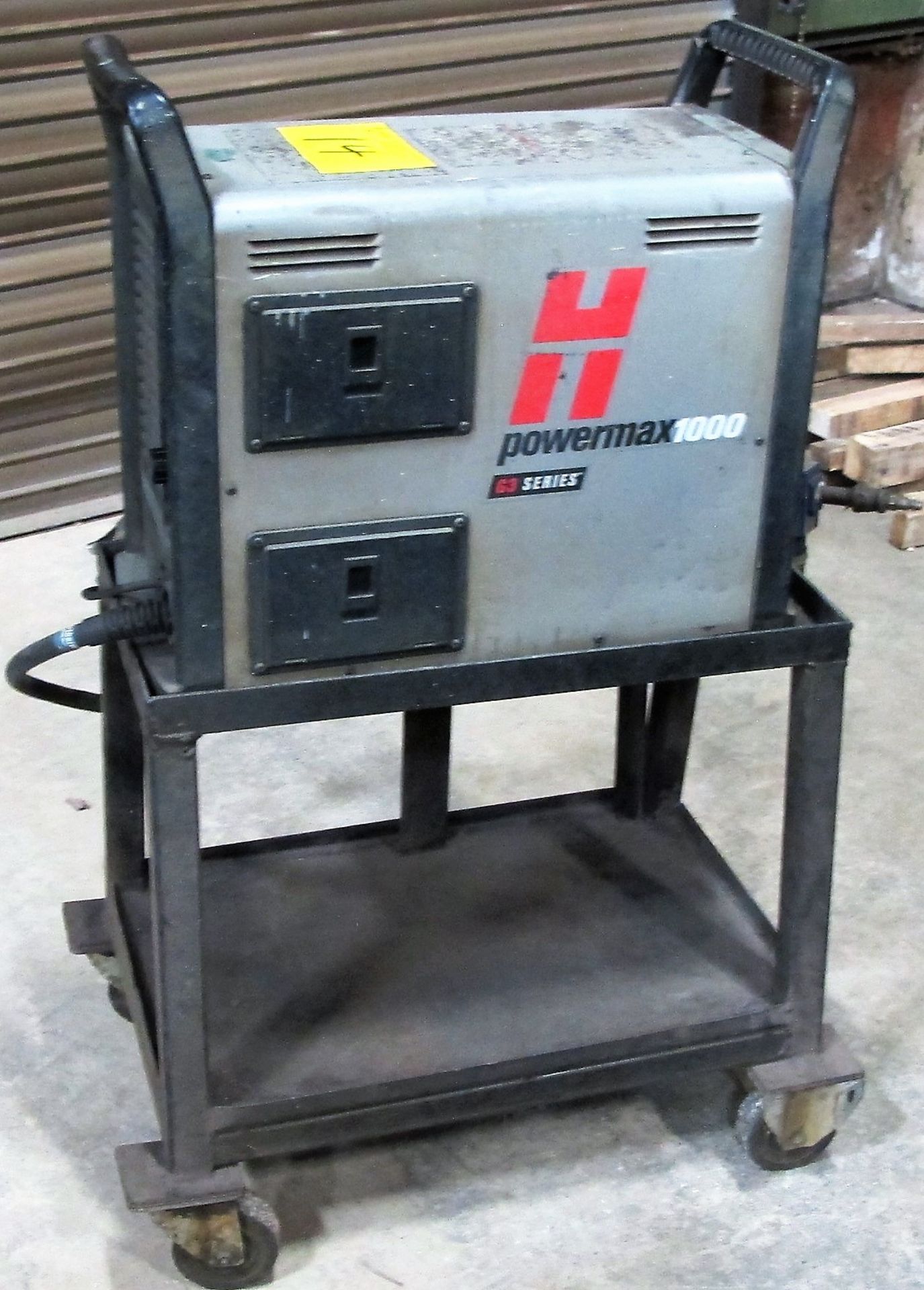 HYPERTHERM POWERMAX 1000, G3 SERIES, PLASMA CUTTER, S/N1000-031278 W/CABLES/CART - Image 3 of 3