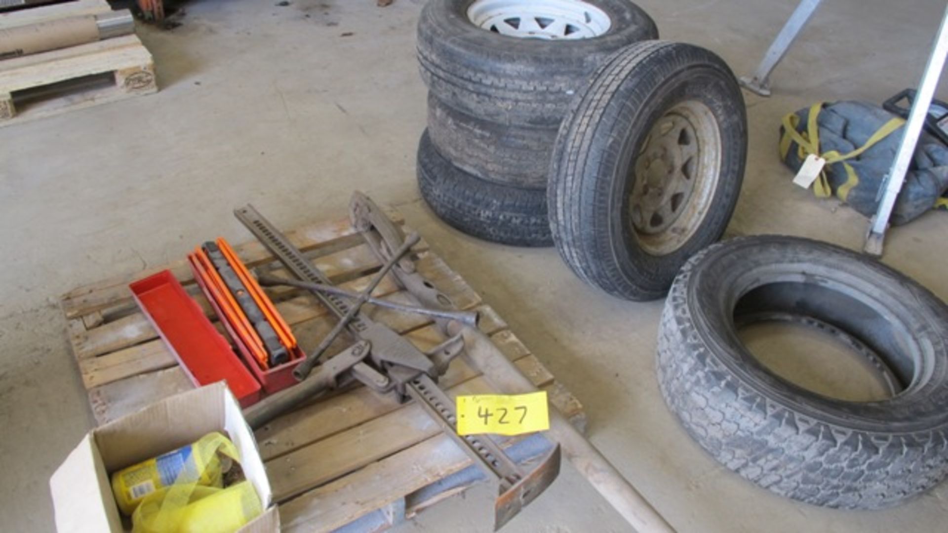 TRAILER TIRES, JACKS, SAFETY KIT, BBQ