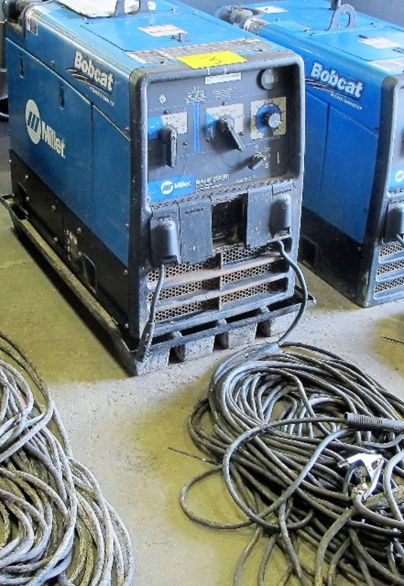 MILLER BOBCAT, 250 EFI, AC/DC WELDER, 12000 VOLT GENERATOR, GAS POWERED, S/N MG170210R W/CABLES