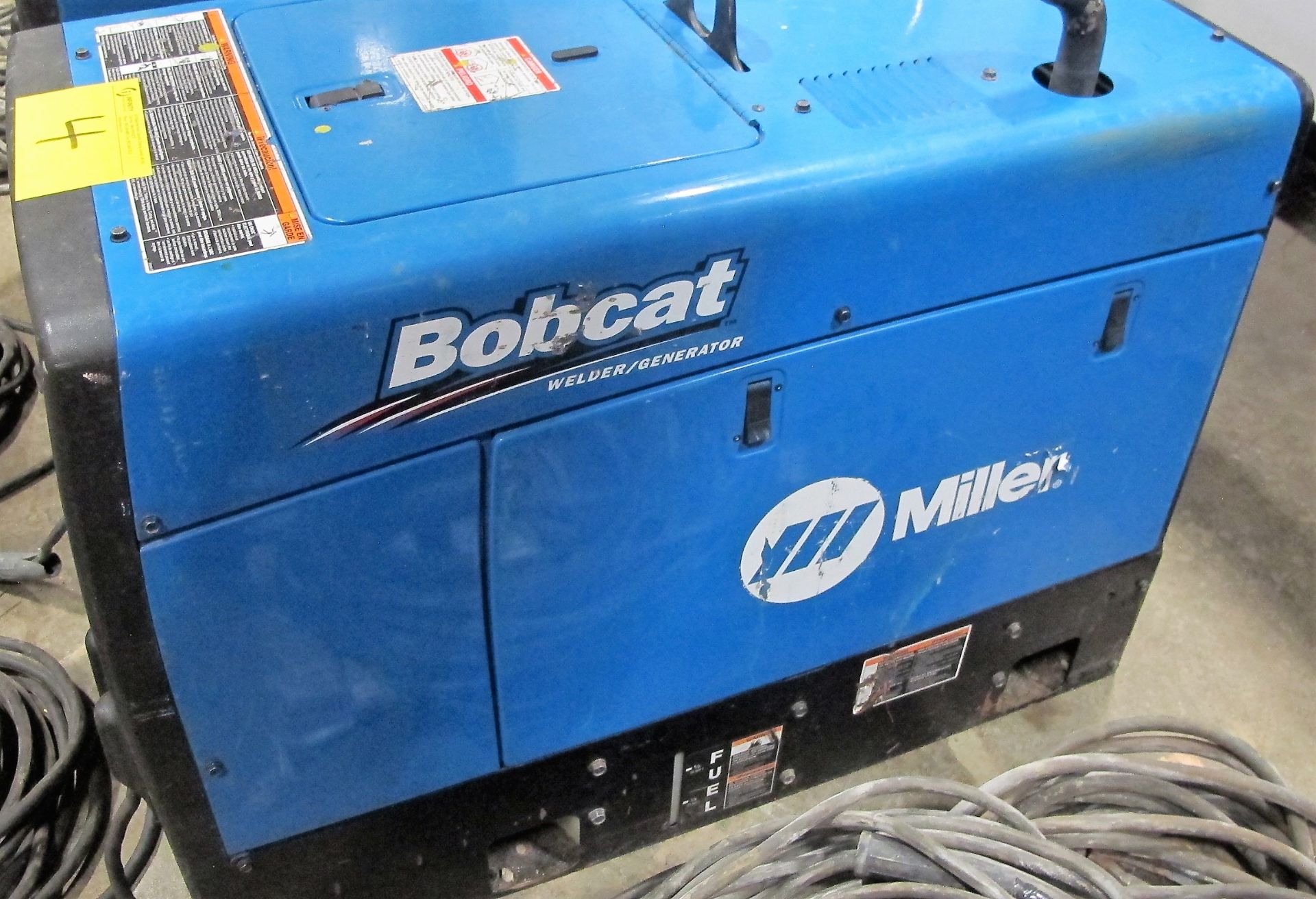 MILLER BOBCAT, 225, AC/DC WELDER, 11000 VOLT GENERATOR, GAS POWERED, S/N ME260255R W/CABLES - Image 3 of 3