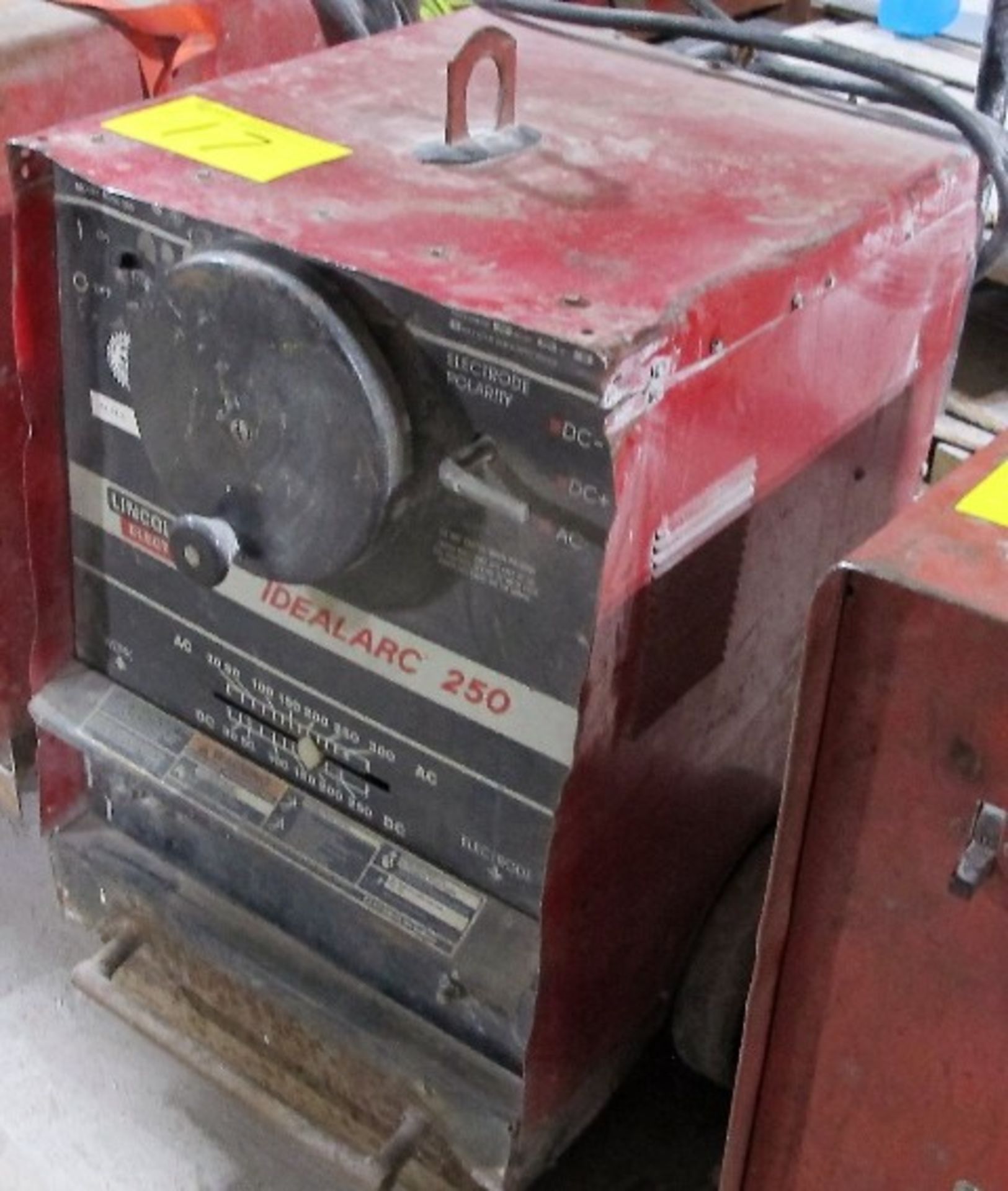 LINCOLN ELECTRIC IDEAL ARC 250 WELDER ON CART W/POWER CABLE, S/N 1951015