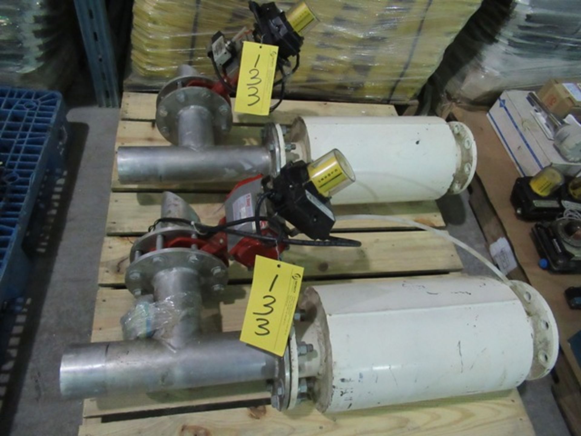 LOT 2 ASST. BRAY 901180 CONTROL VALVES W/ SILENCERS (1 SKID)