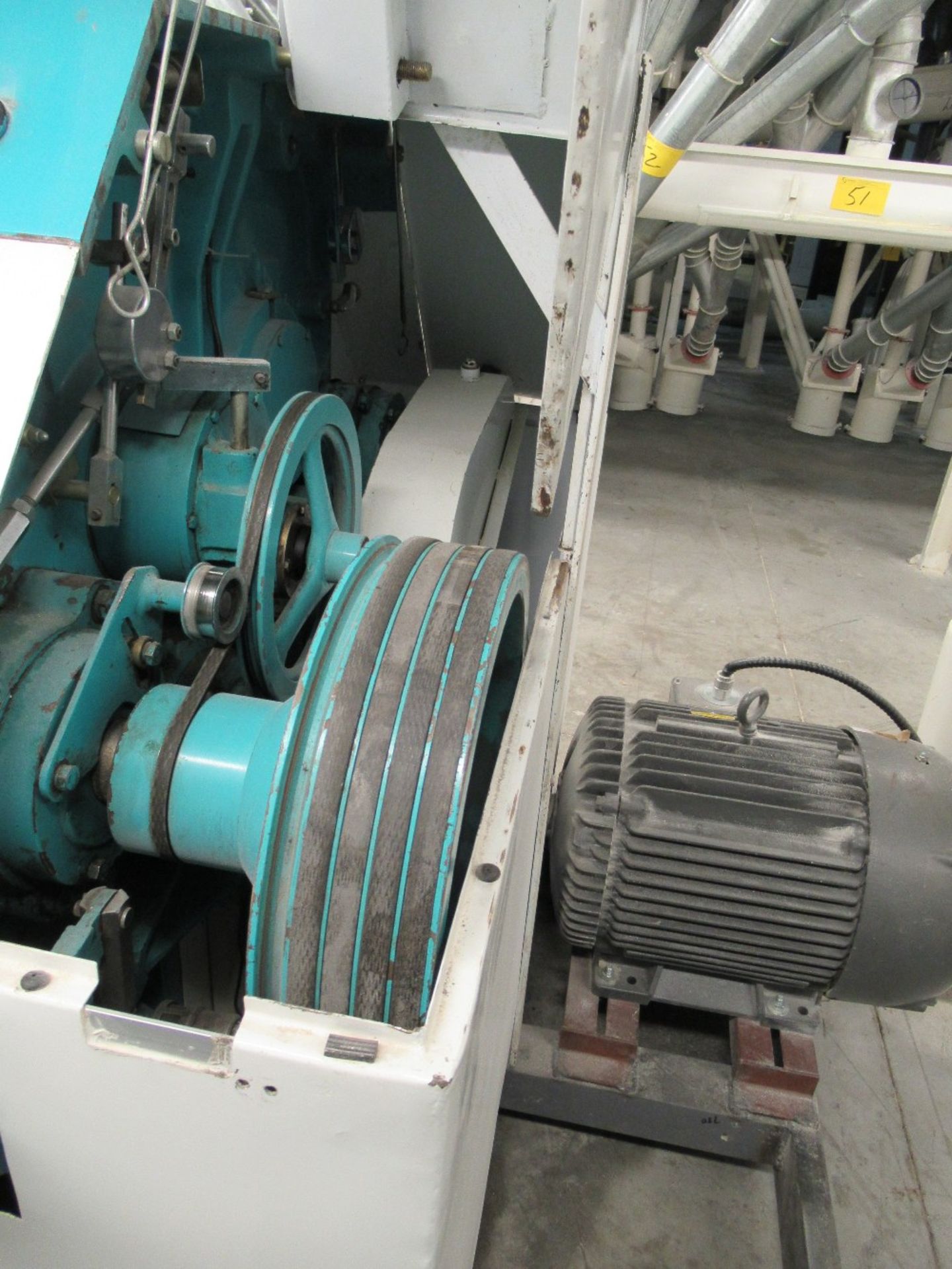2001 INDOPOL MM-1PRM04, 40"X10" APPROX. DOUBLE ROLLER GRINDING MILL, 1 - 20 HP, 1 - 15 HPMOTORS S/N: - Image 4 of 5