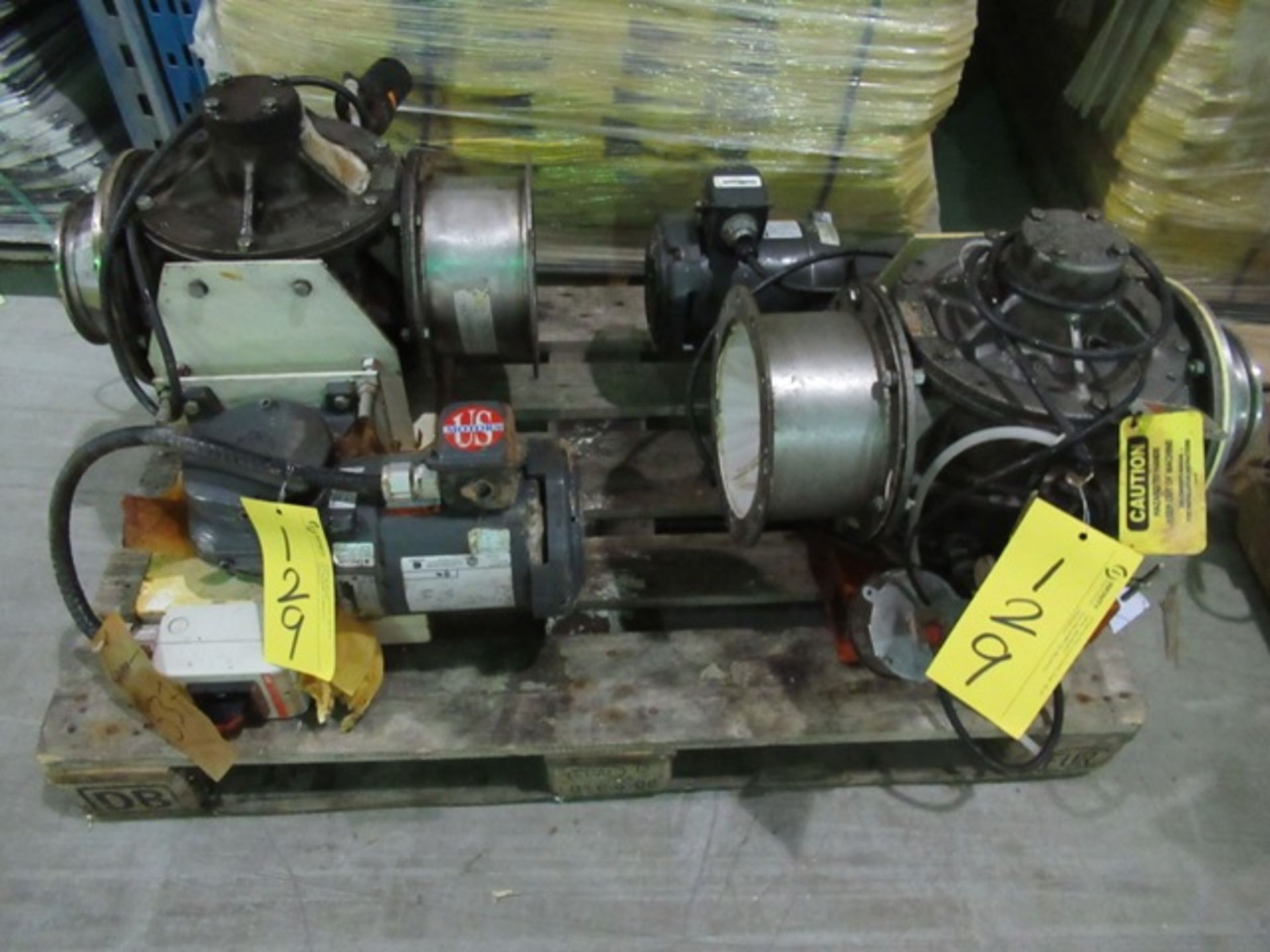 LOT 2 ASST. PREMIER PNEUMATICS CF8M-MSC 1/2 HP PUMP S/N: 12556, 7548A (1 SKID)