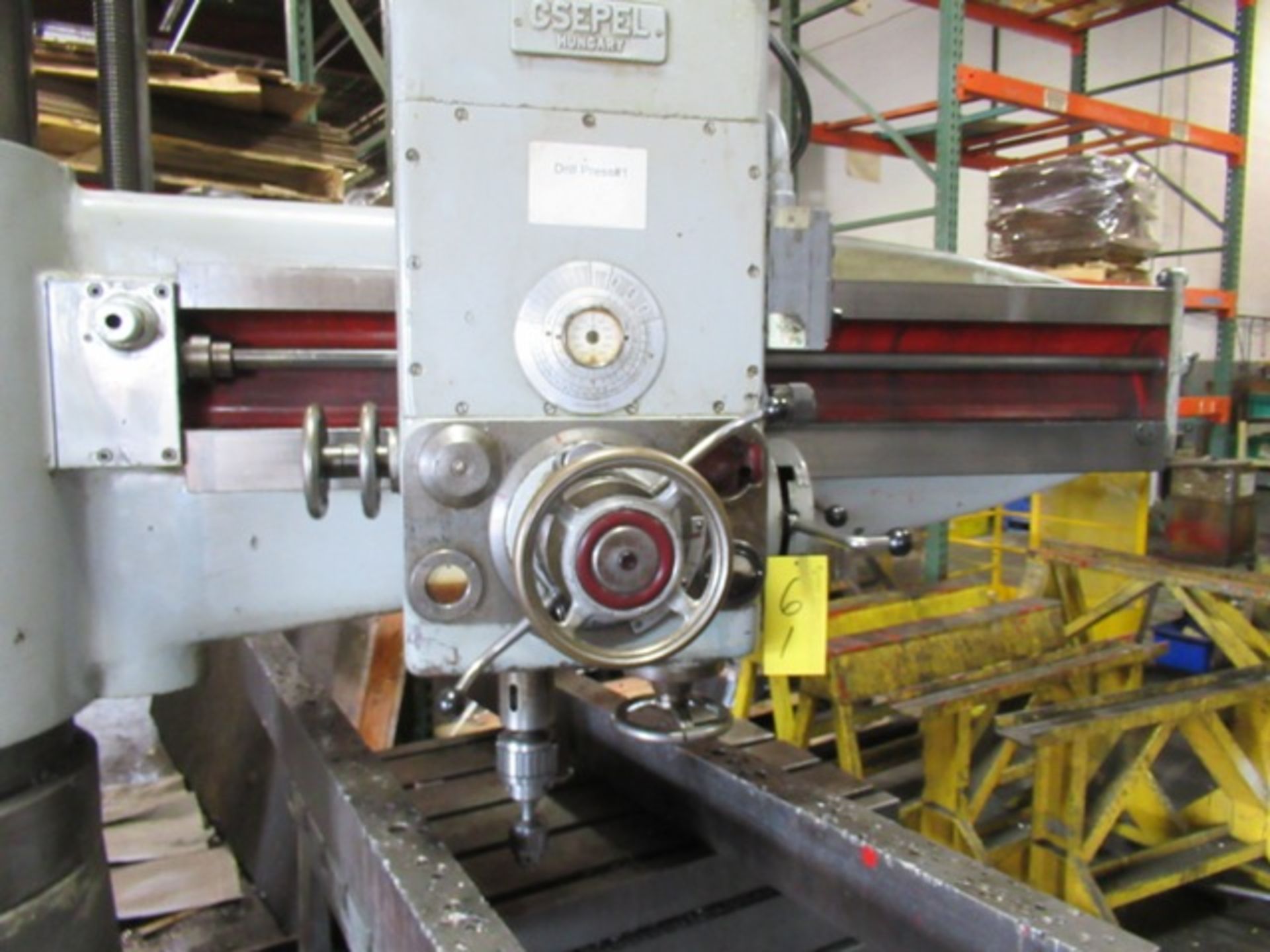 CSEPEL RF 31/A 5' RADIAL ARM DRILL W/40"X30"X20" BOX TABLE, SN 63050 - Image 2 of 2