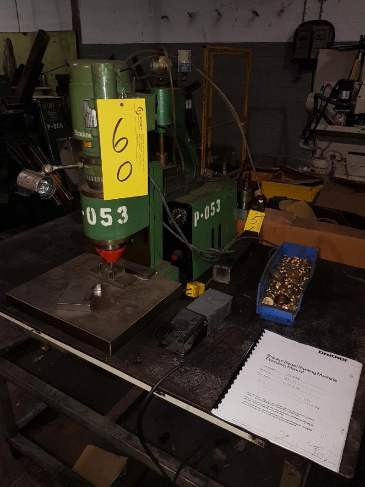 BRACKER RN-080 RADIAL DRILL W/PNEU SYSTEM SN 65586