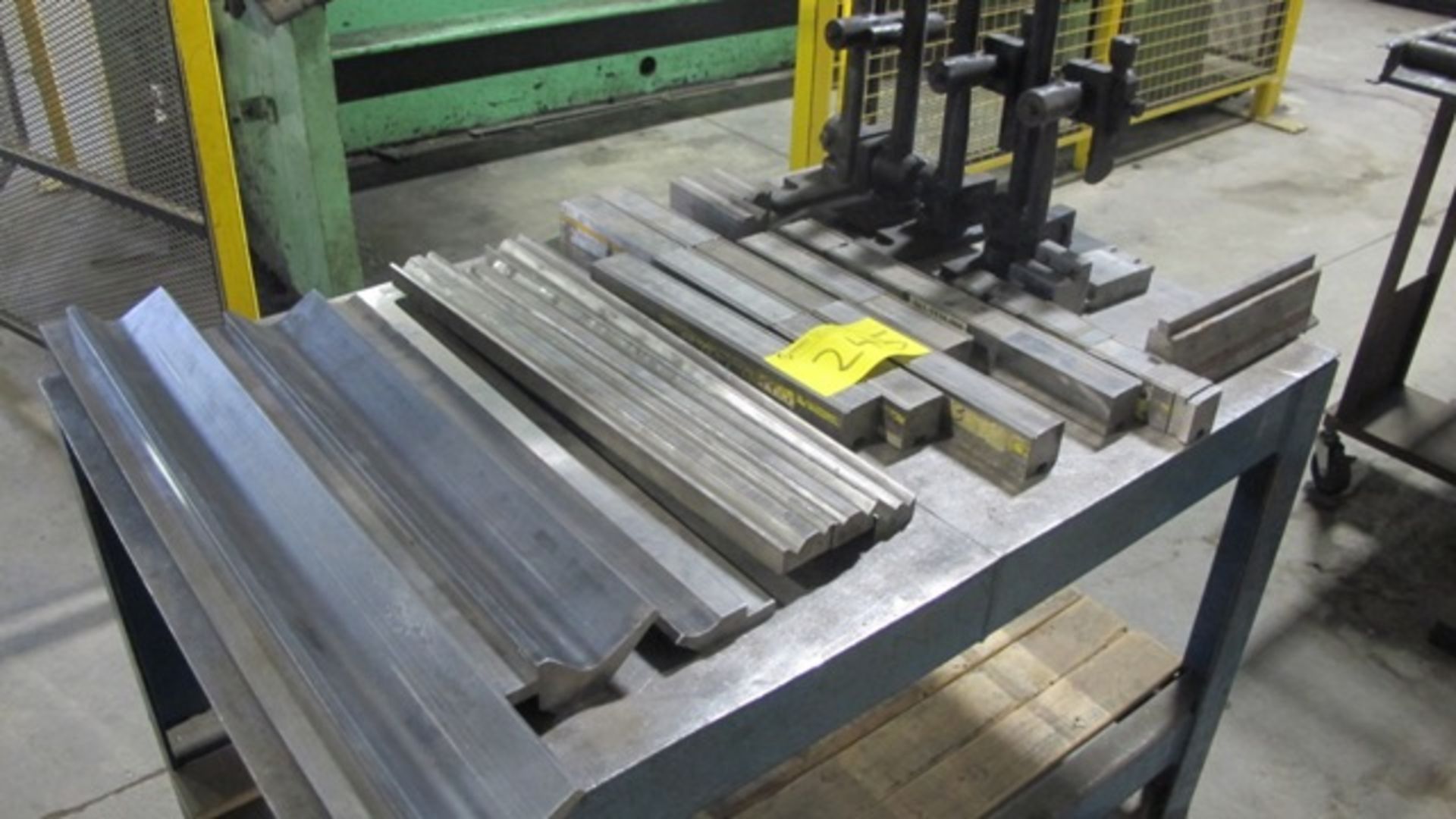 QUANTITY OF PRESS BRAKE DIES (UP TO 64"L) W/3 METAL TABLES - Image 4 of 4